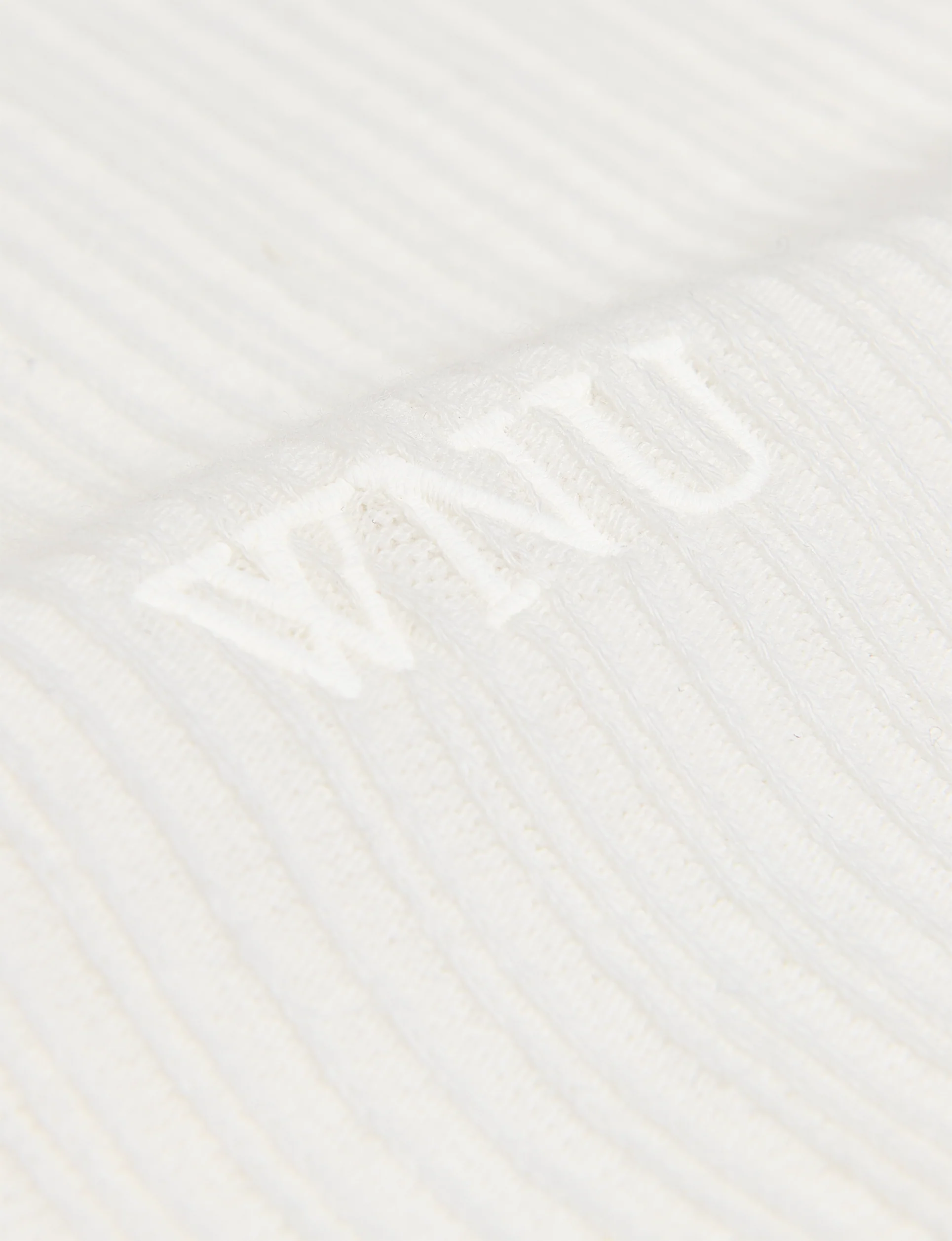 Carnaby Tank: Cotton Textured Rib, Off-White - Image 3
