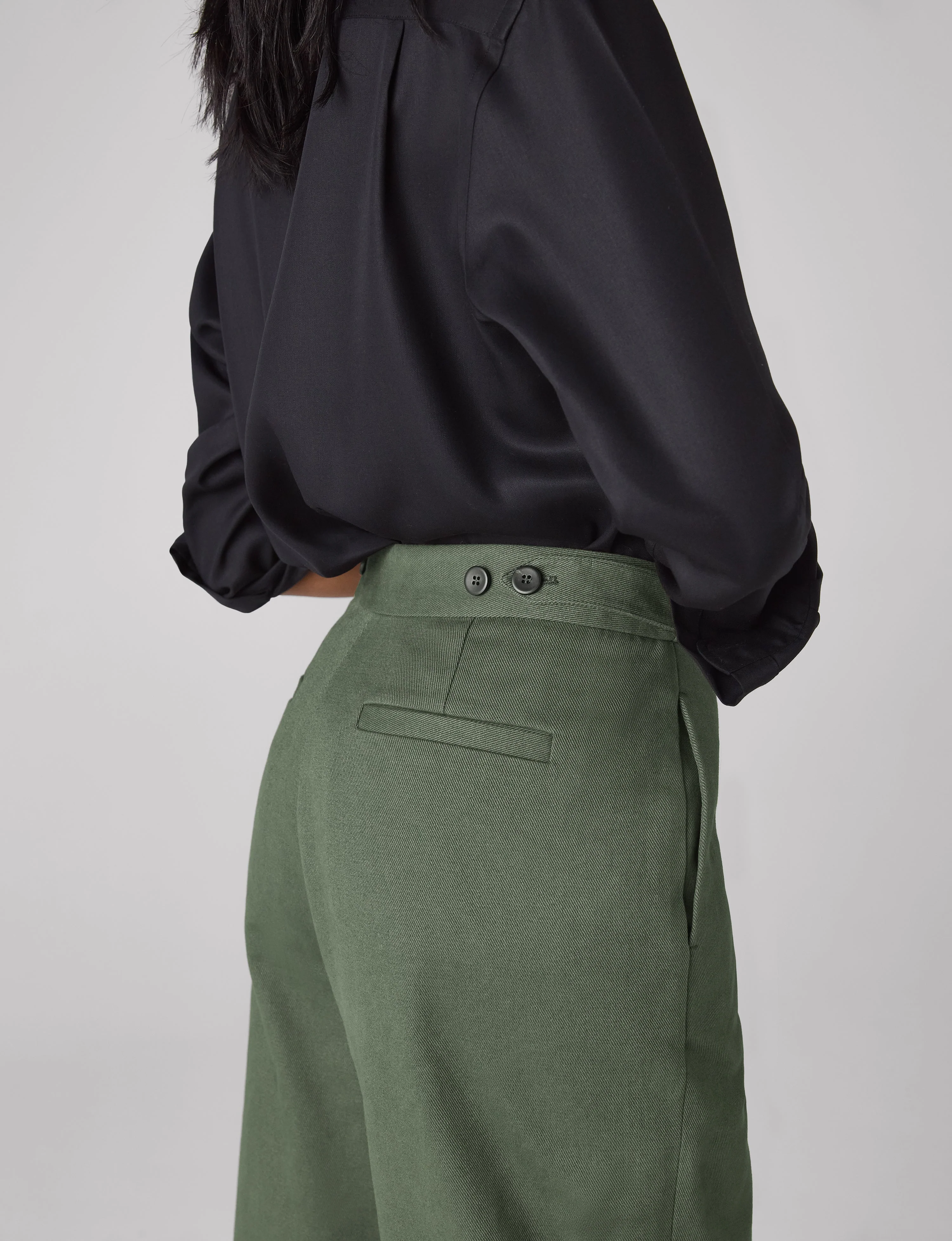 Chartwell Trouser: Cotton Twill, Khaki - Image 7