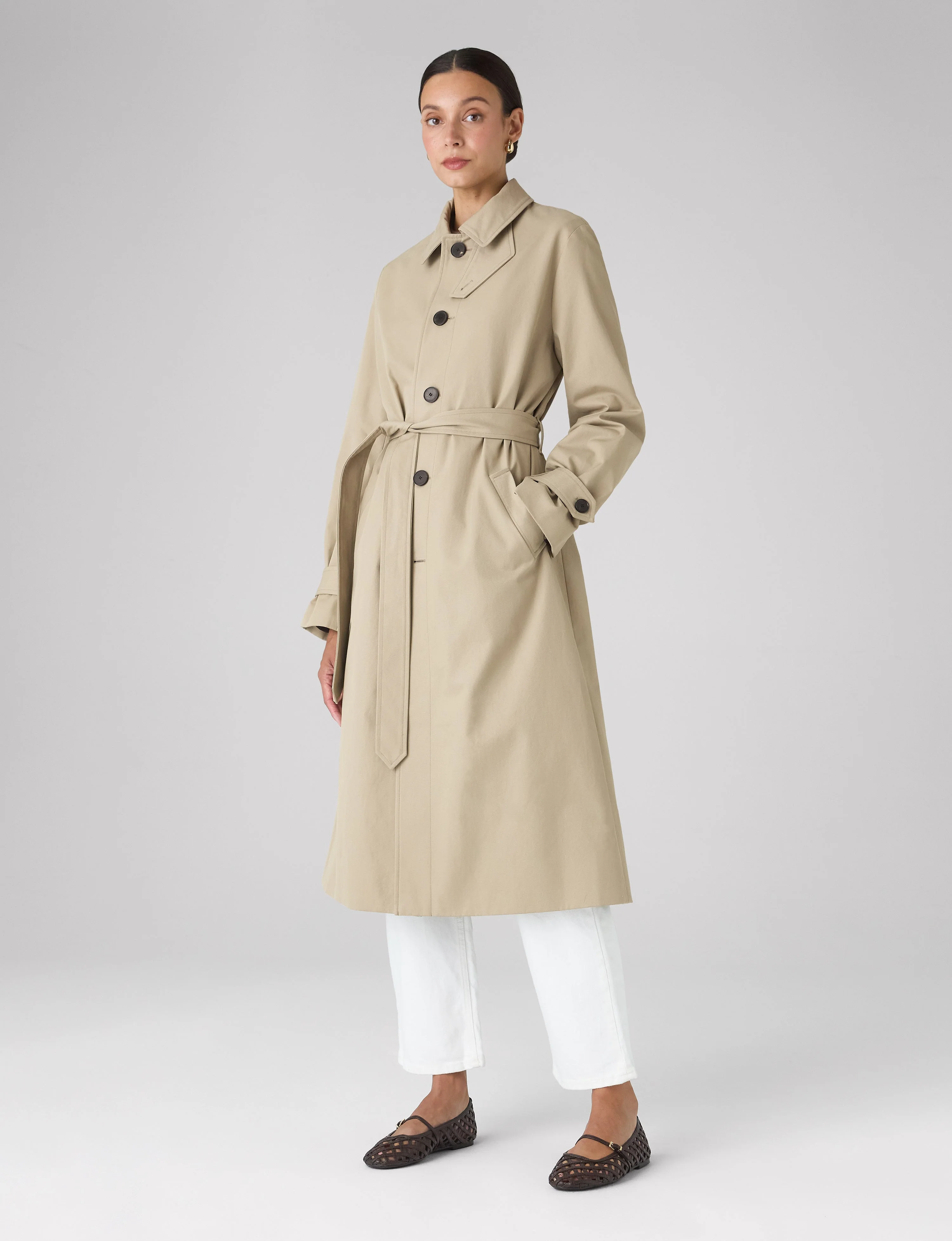 Chatsworth Coat: Cotton, Dark Stone - Image 5