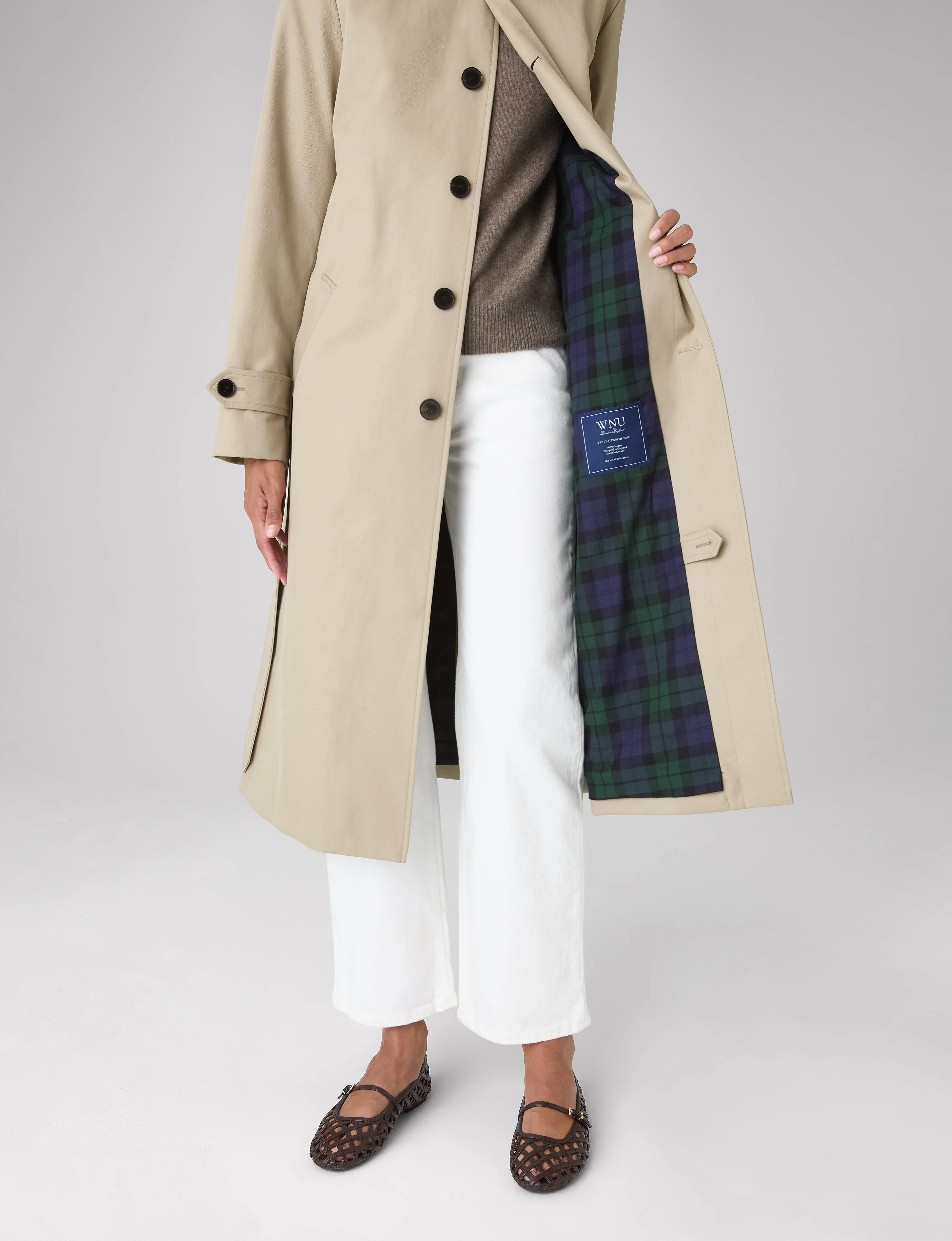 Chatsworth Coat: Cotton, Dark Stone - Image 6