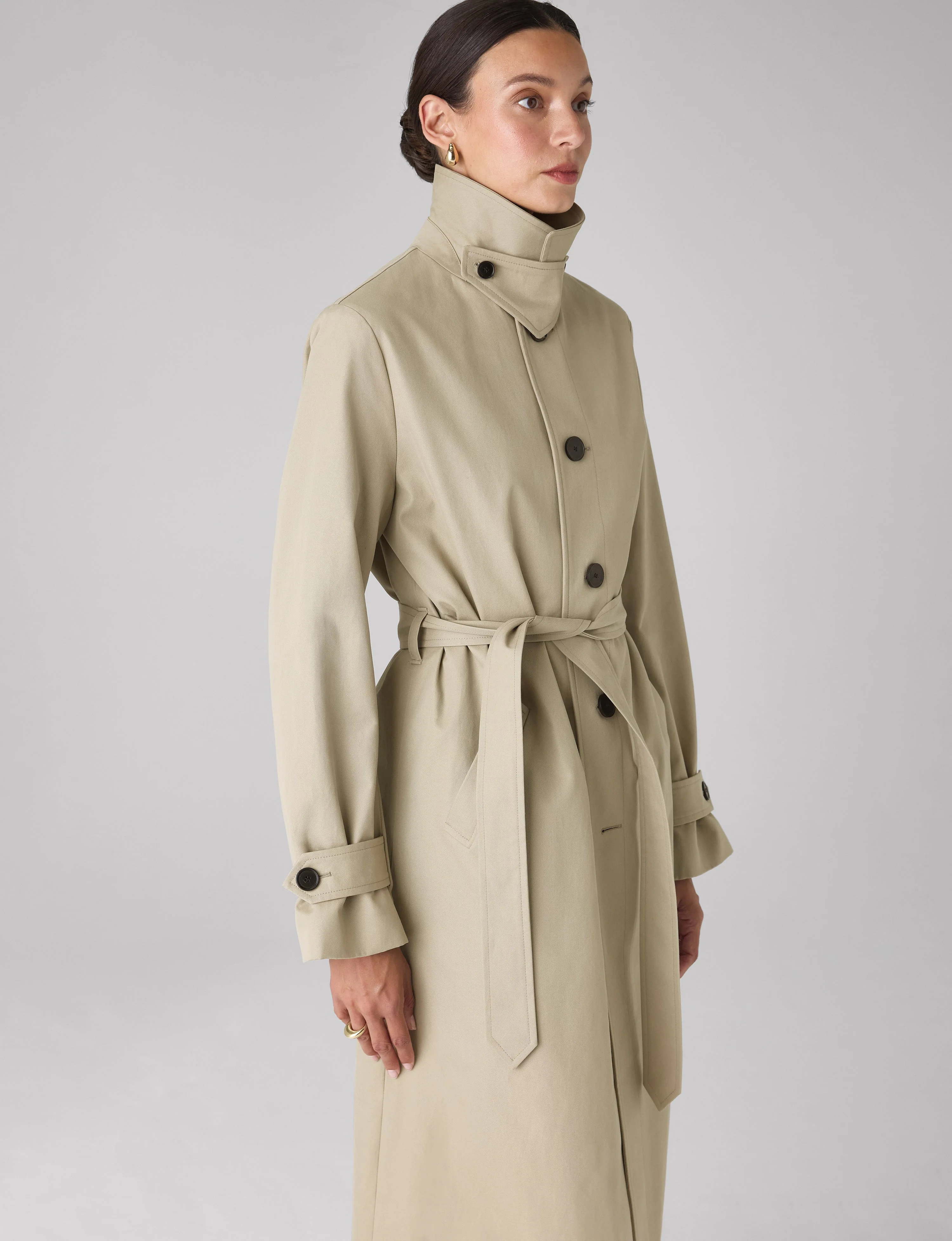 Chatsworth Coat: Cotton, Dark Stone - Image 7