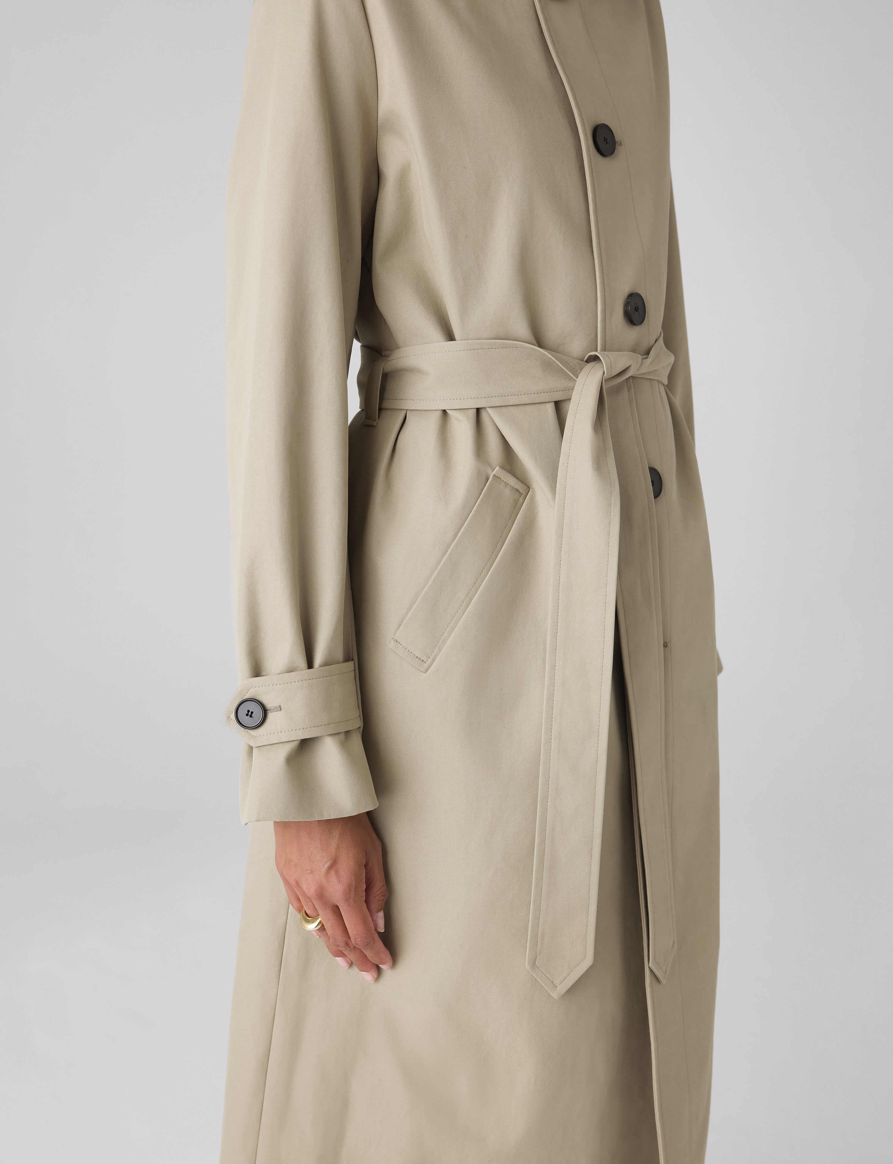 Chatsworth Coat: Cotton, Dark Stone - Image 8
