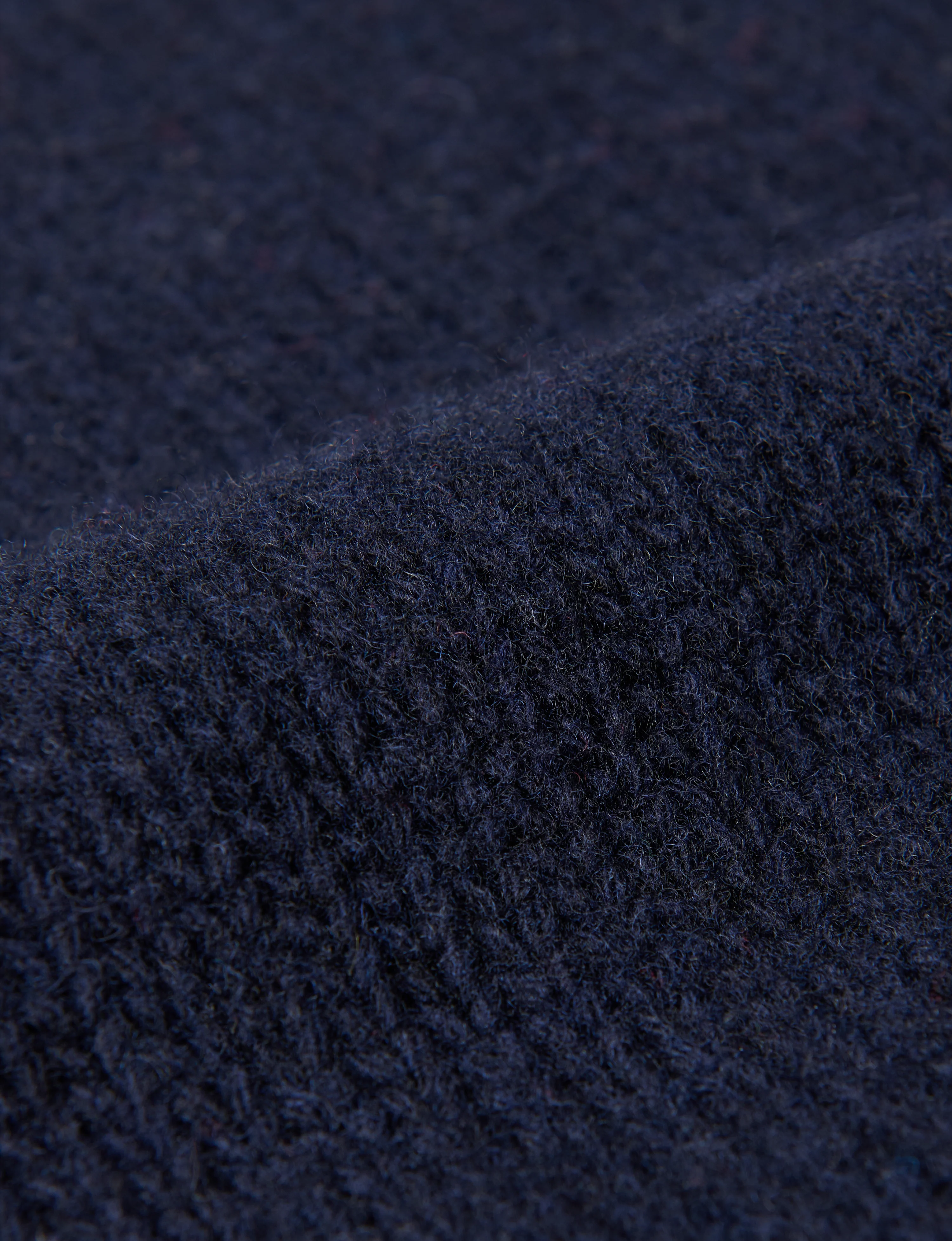 Cornwall Jumper: Wool, Navy Blue - Image 4
