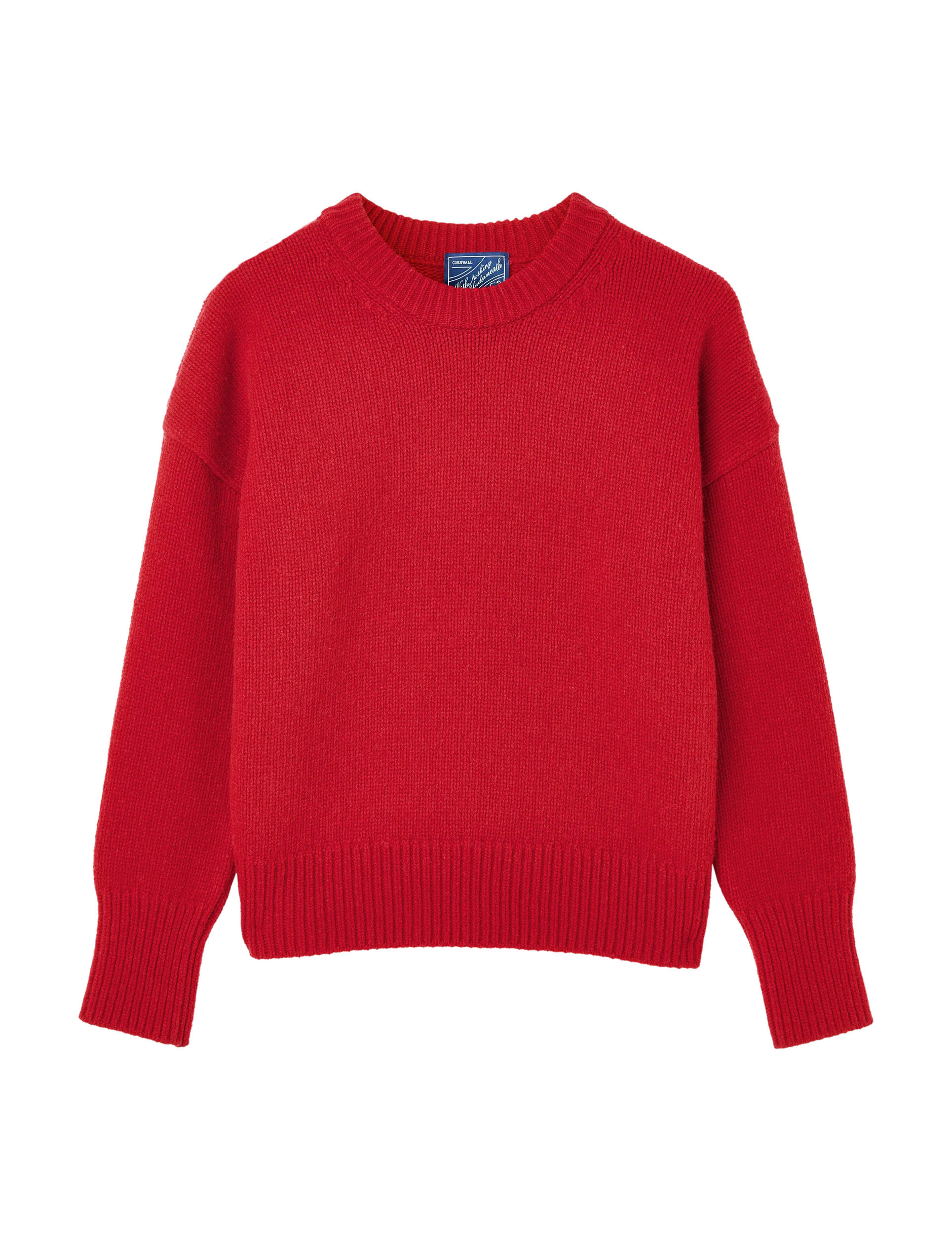 Cornwall Jumper: Wool, Red - Image 3