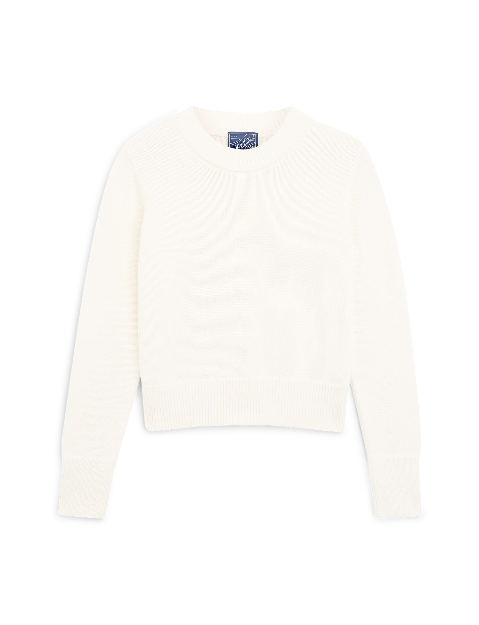 Devon Jumper: Cotton, Cream - Image 3