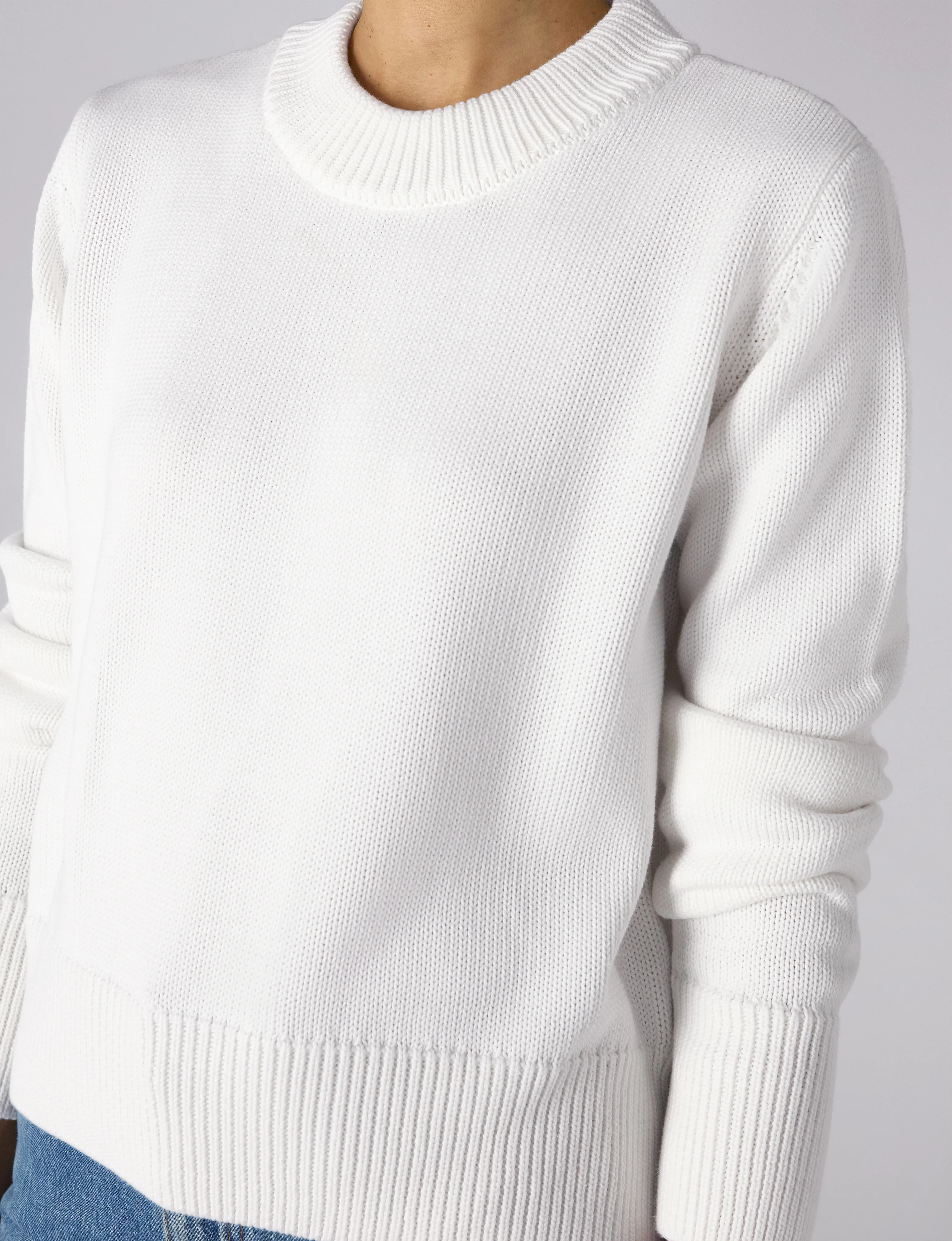 Devon Jumper: Cotton, Cream - Image 6