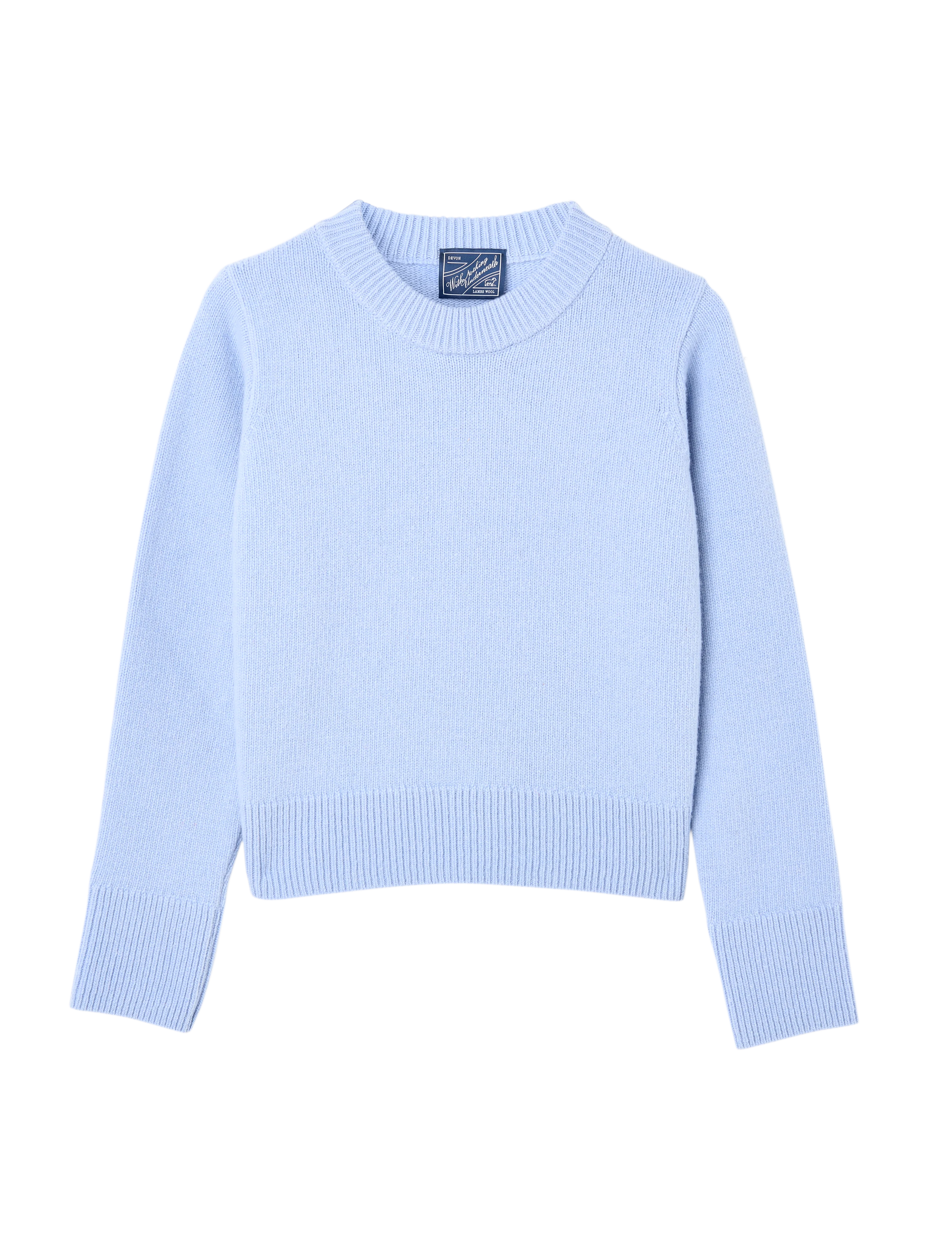 Devon Jumper: Wool, Cornflower Blue - Image 3