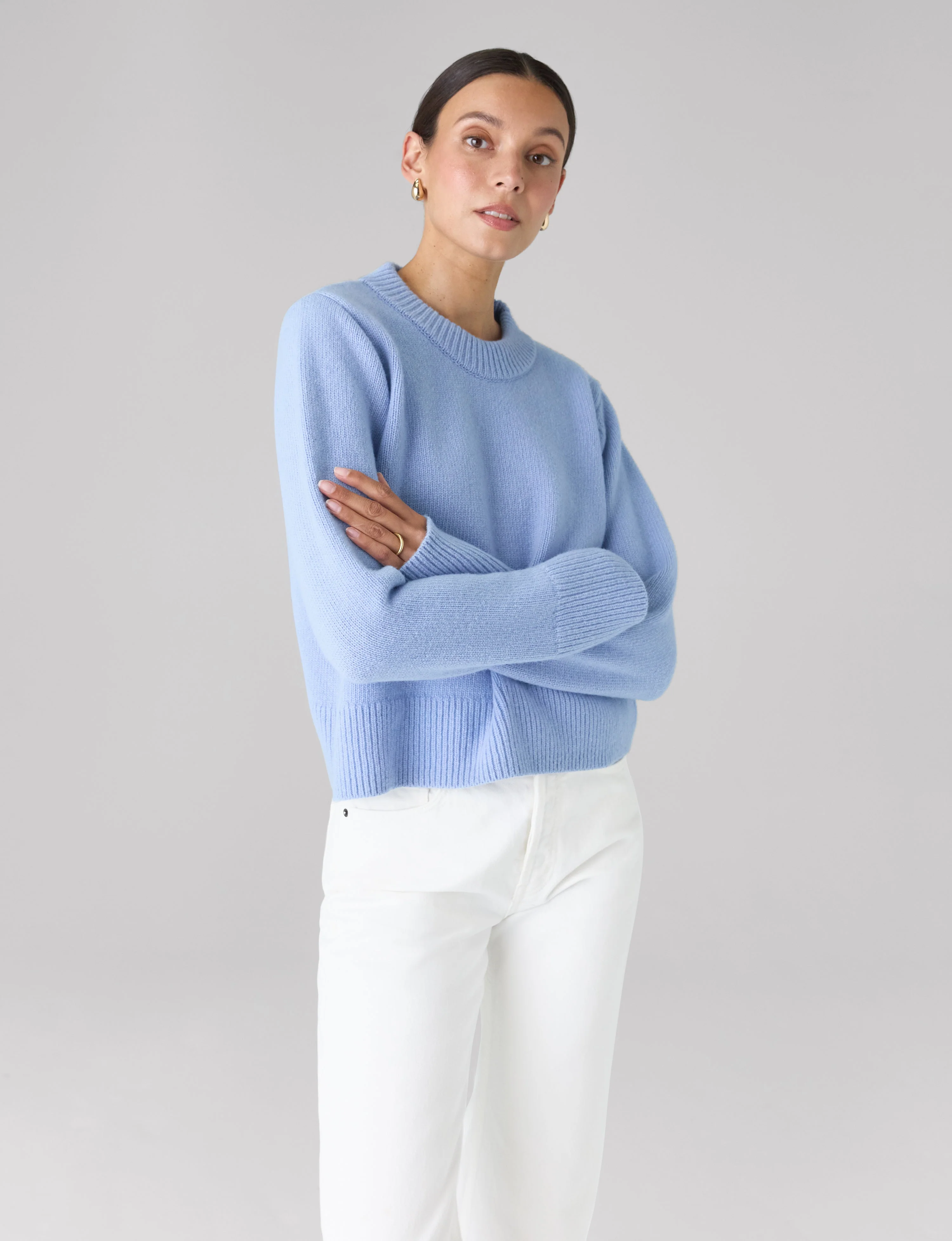 Devon Jumper: Wool, Cornflower Blue - Image 6