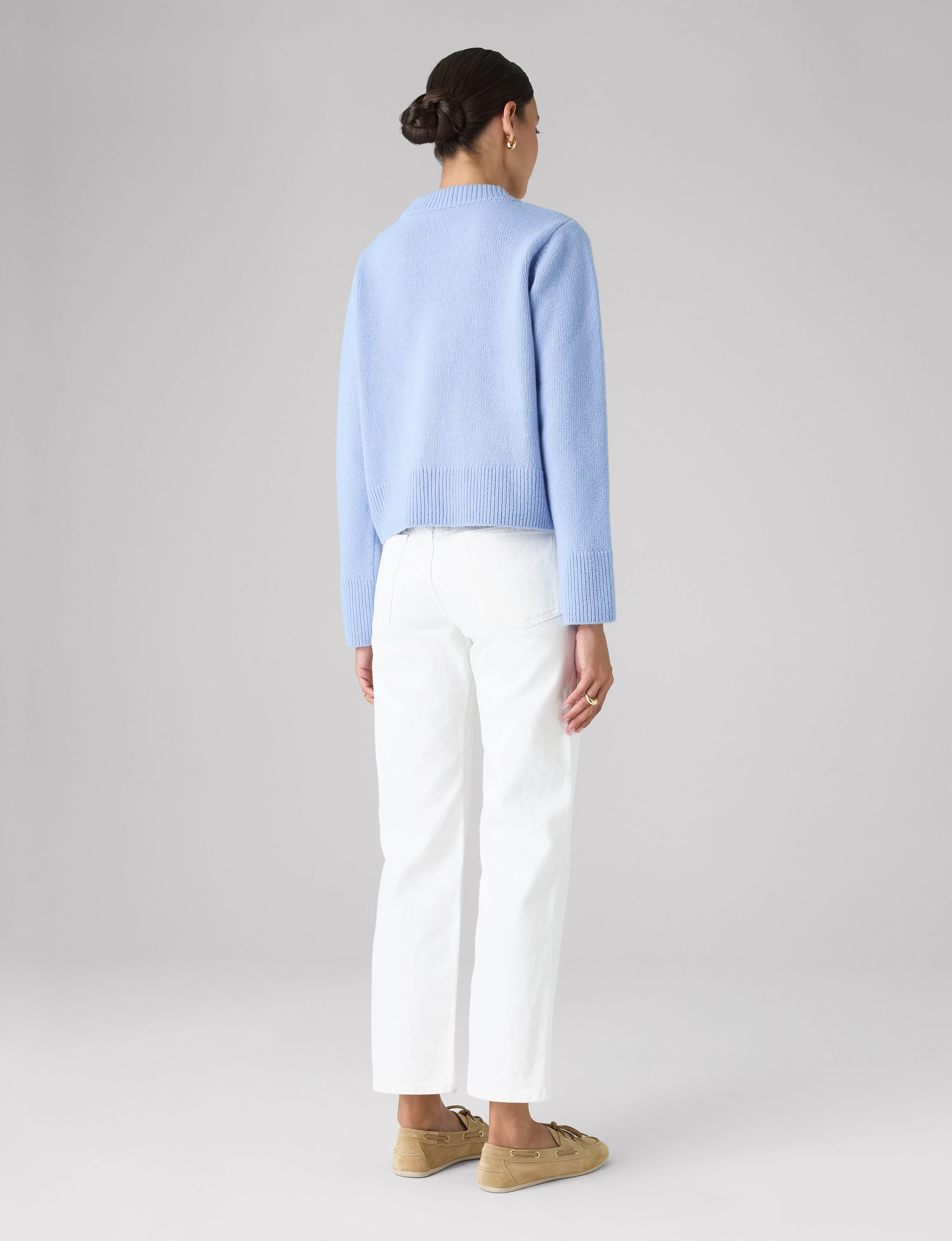 Devon Jumper: Wool, Cornflower Blue - Image 7