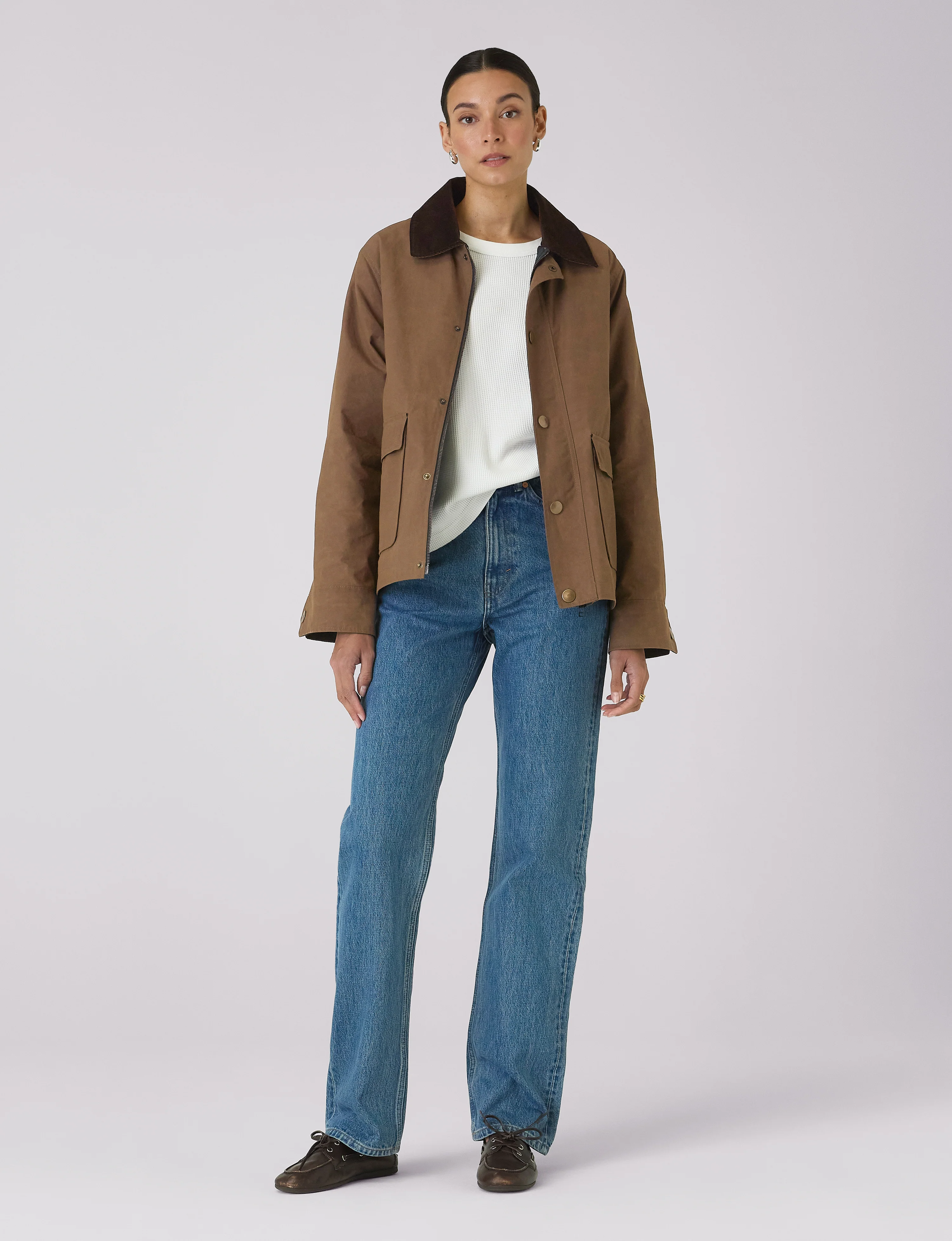 Kent Jacket: Waxed Cotton, Chocolate - Image 7