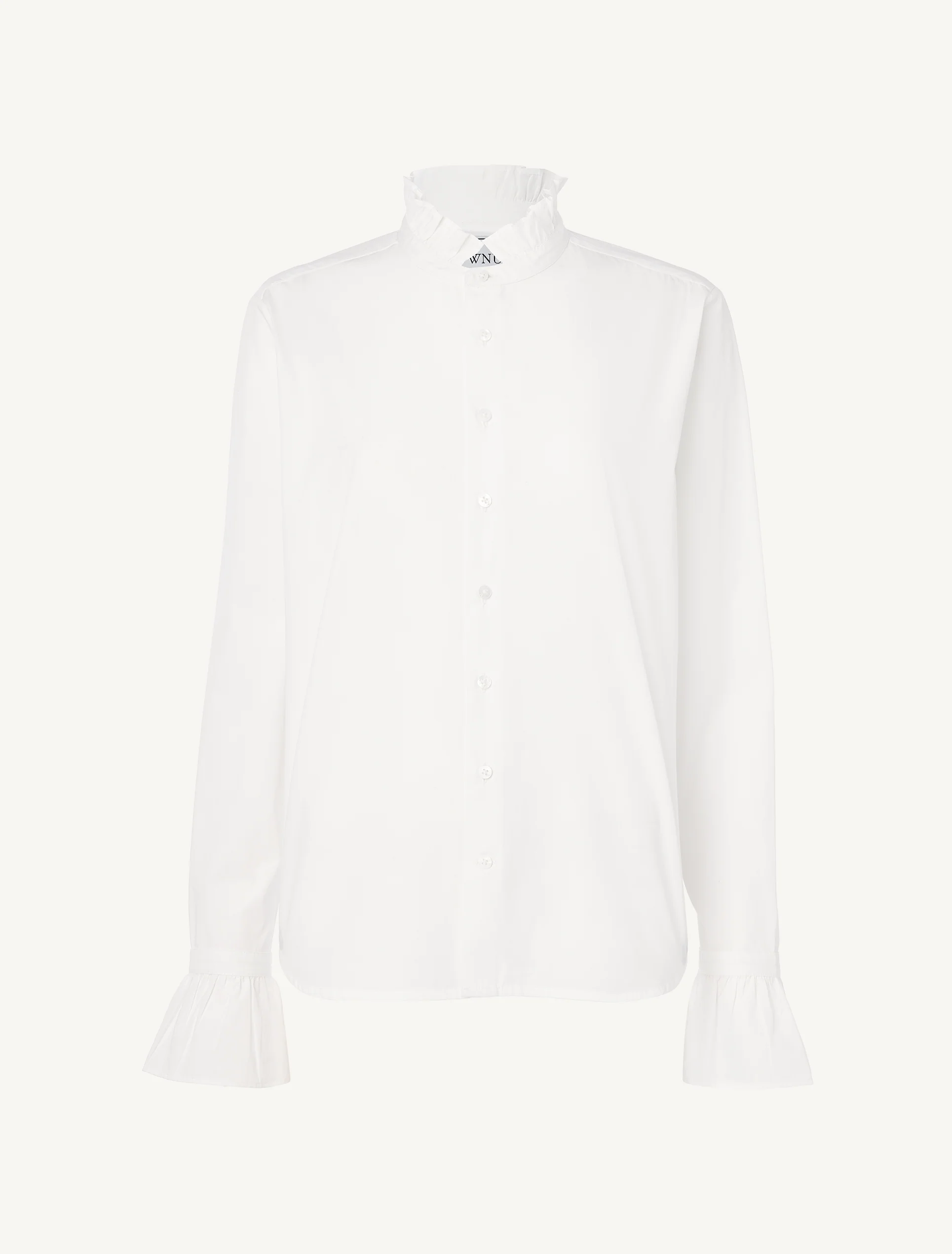 Kew Blouse: Fine Poplin, White - Image 3