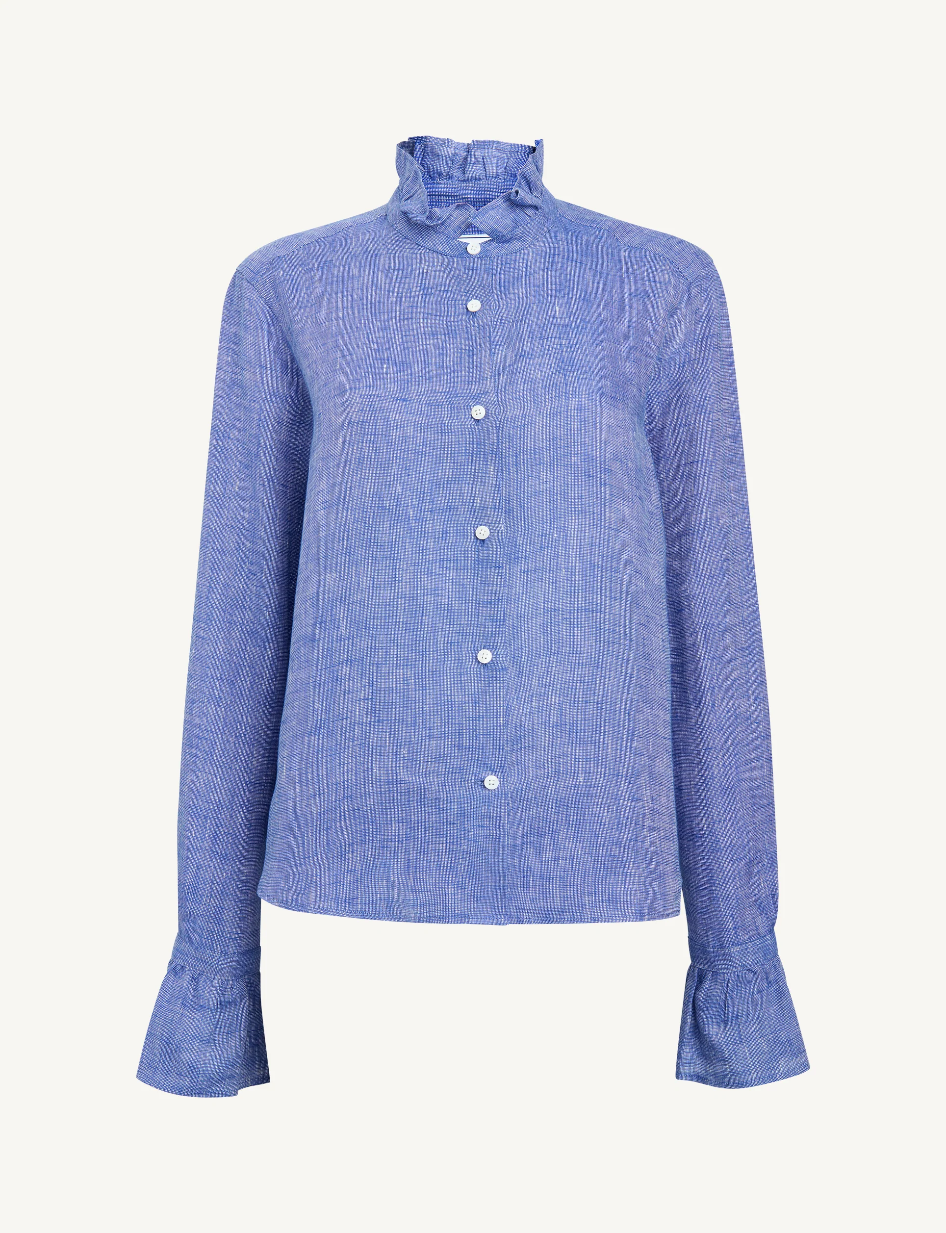 Kew Blouse: Linen, Lapis Blue - Image 3
