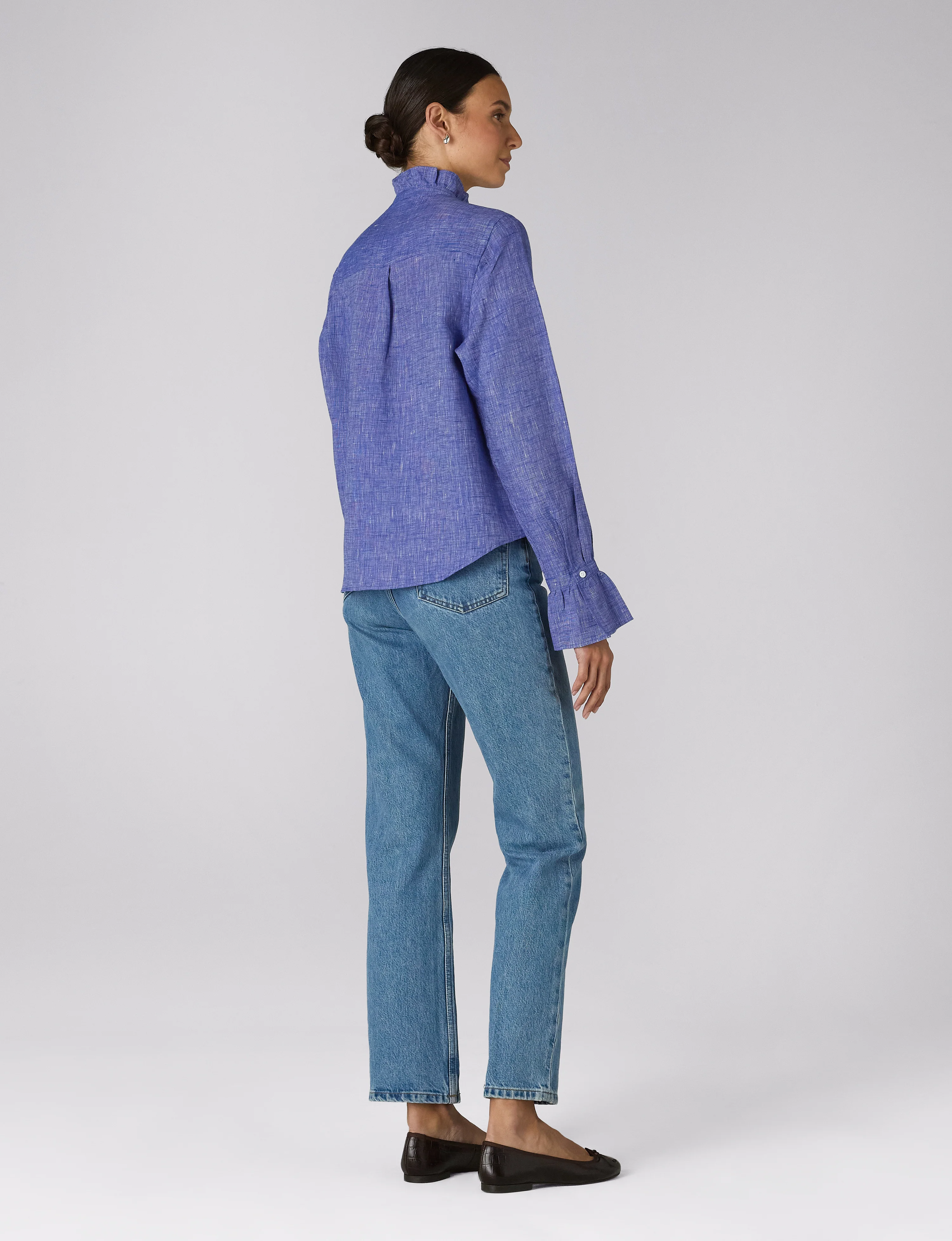 Kew Blouse: Linen, Lapis Blue - Image 6
