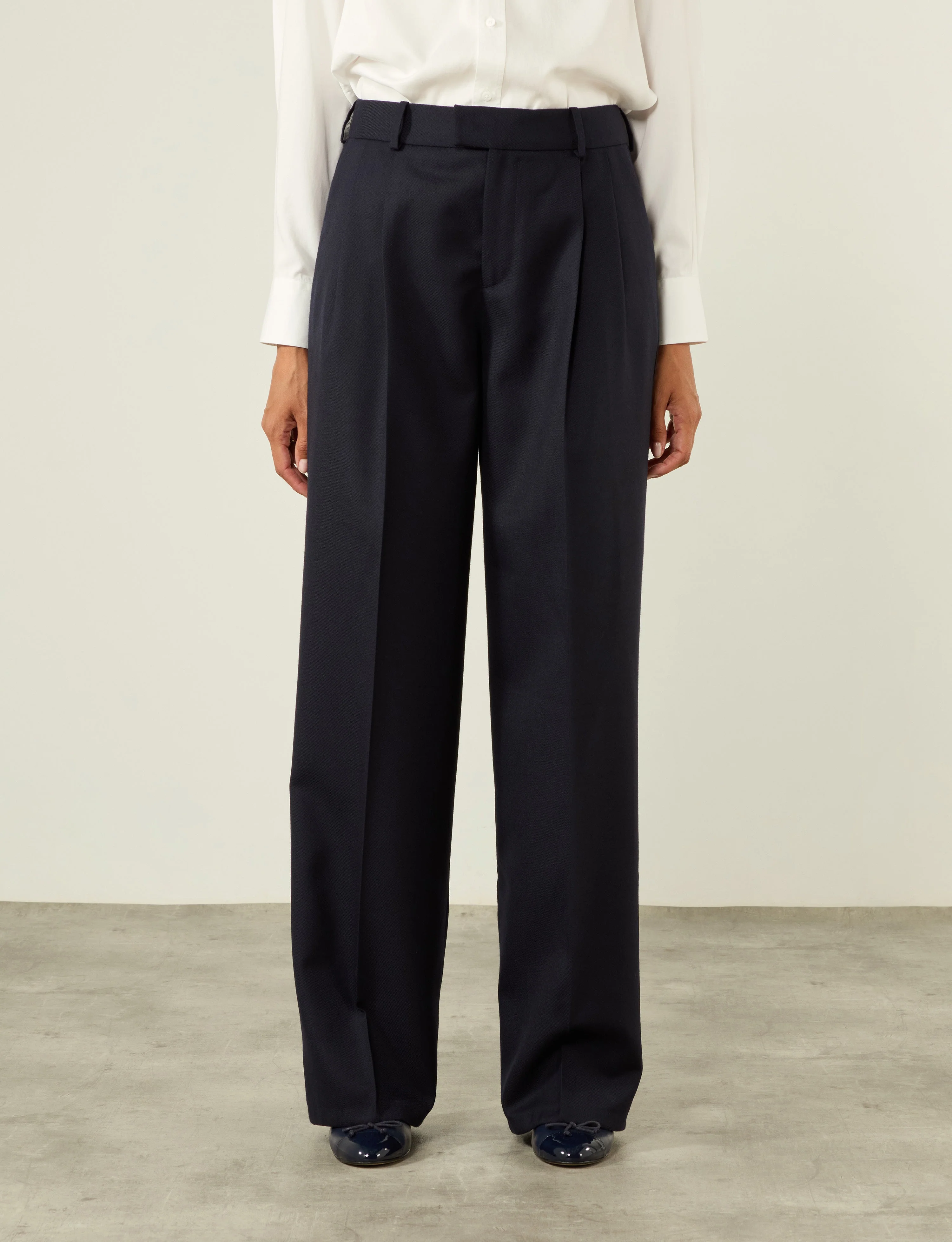Rampling Trouser: Wool, Navy - Image 8
