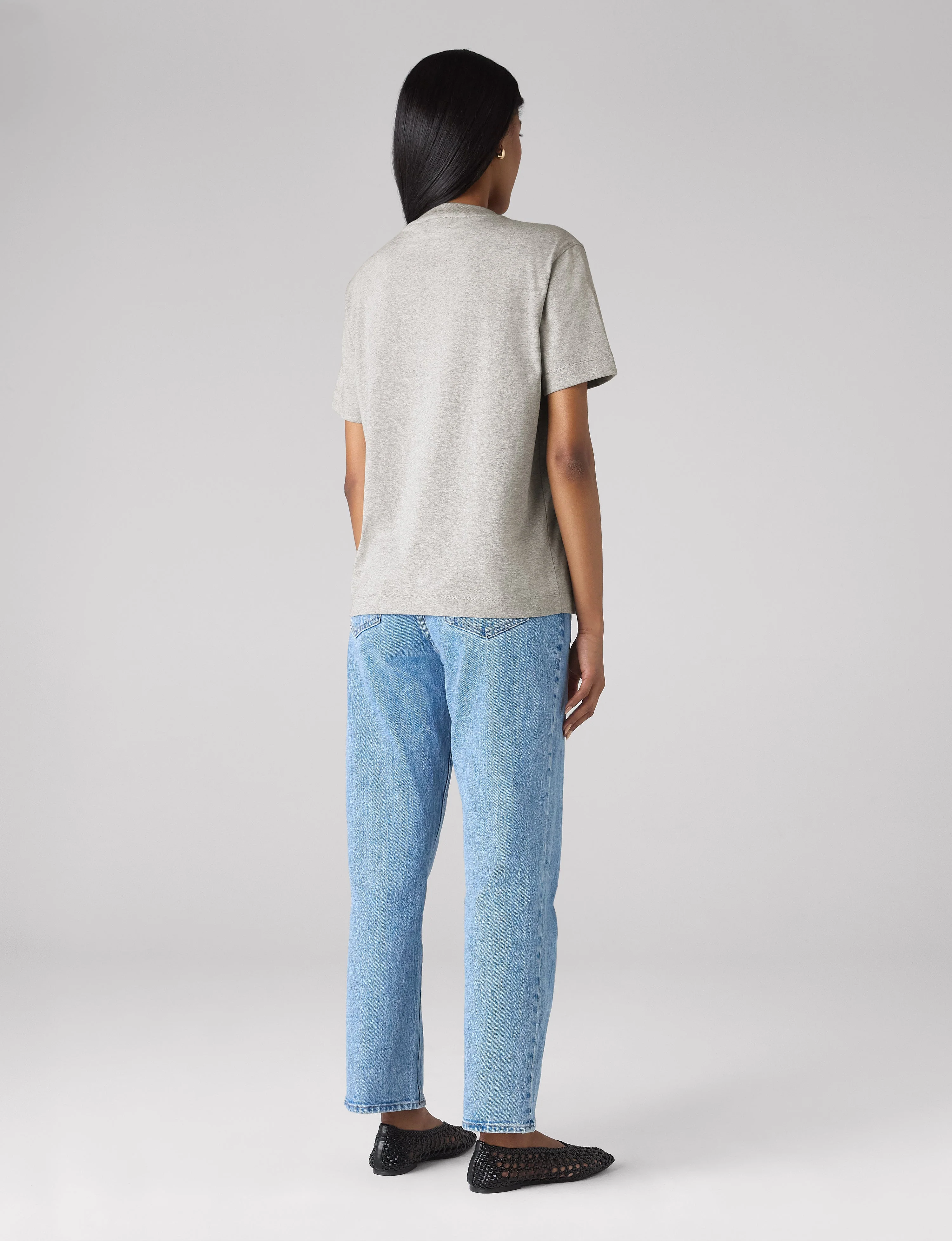 Soho T-Shirt: Cotton Jersey, Grey - Image 5