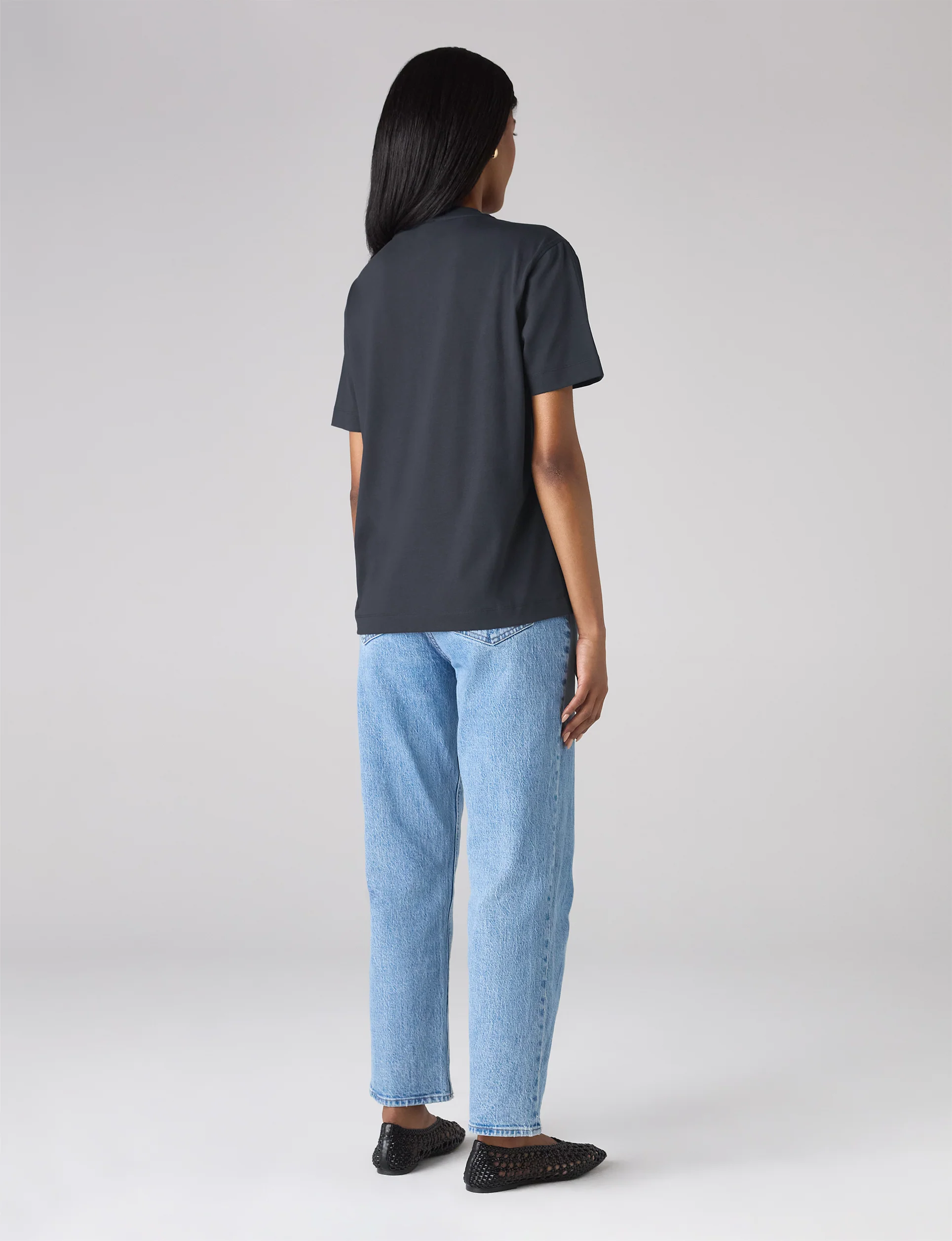 Soho T-Shirt: Cotton Jersey, Navy - Image 5