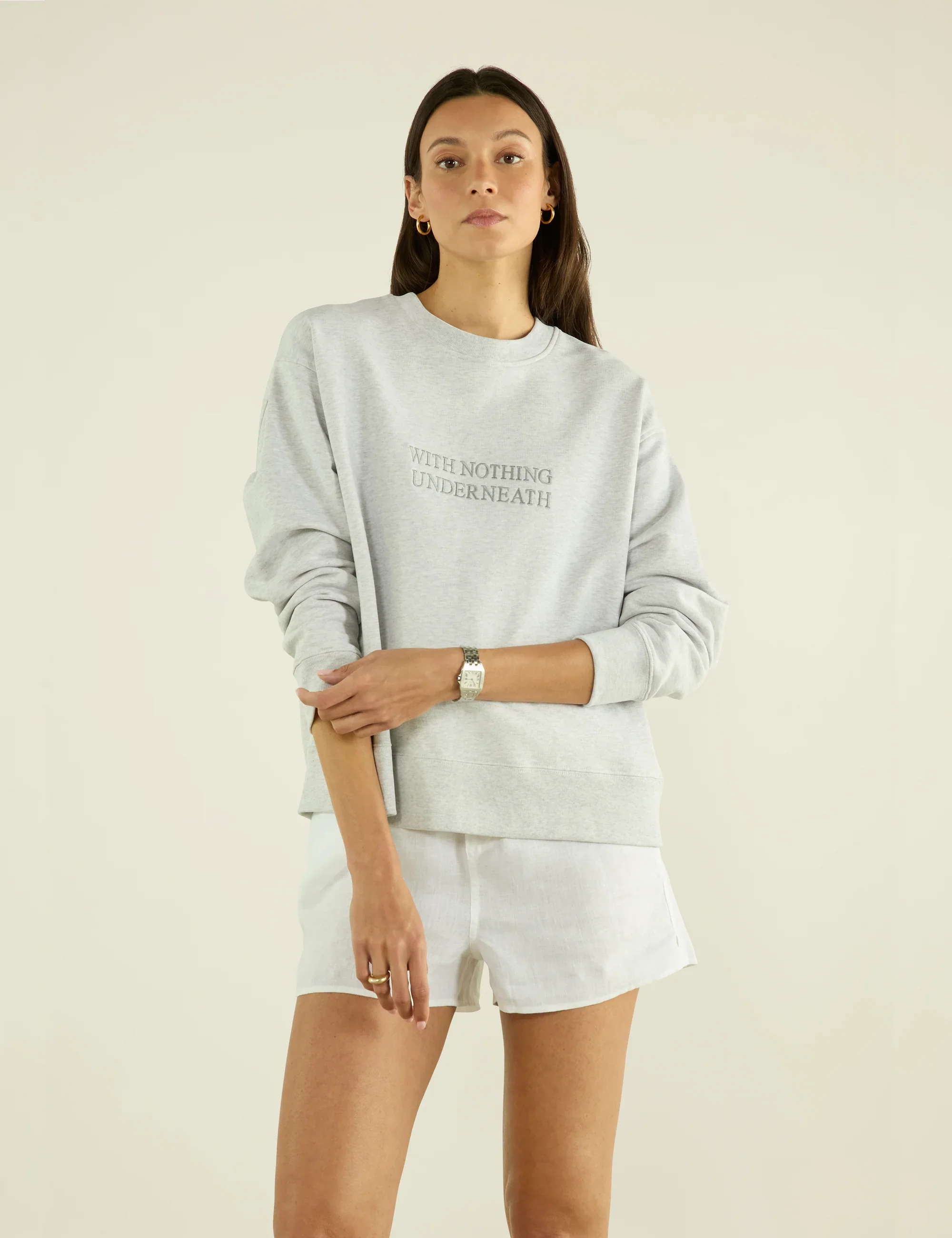 Spencer Sweatshirt: Cotton Jersey, Grey - Image 4