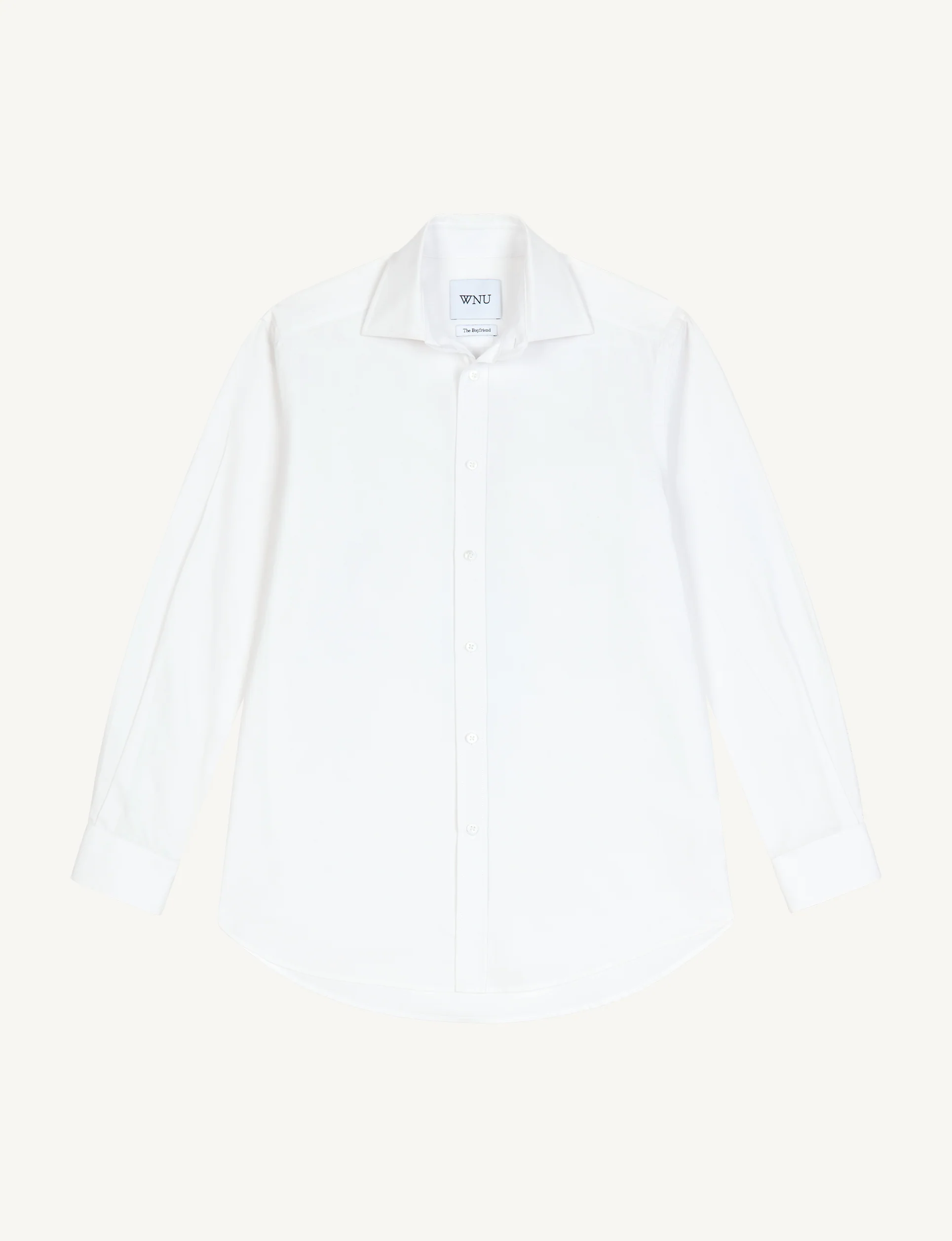 The Boyfriend: Fine Poplin, White - Image 3