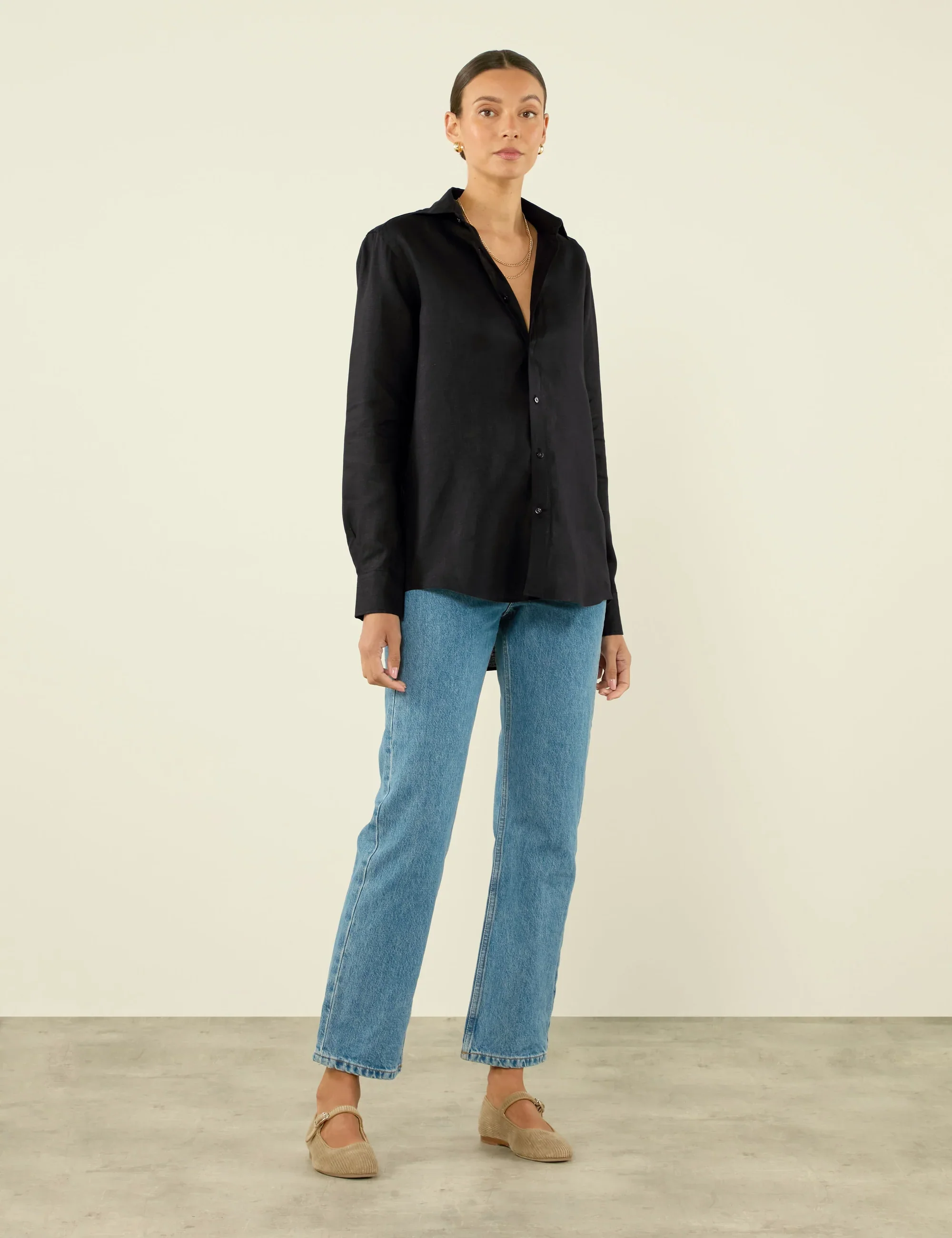 The Boyfriend: Linen, Black - Image 4