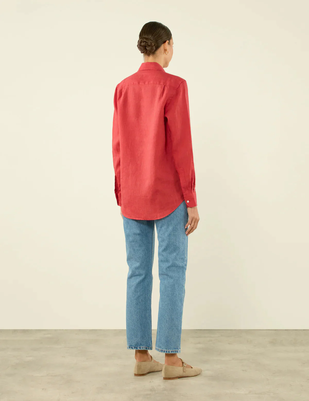 The Boyfriend: Linen, Cardinal Red - Image 4