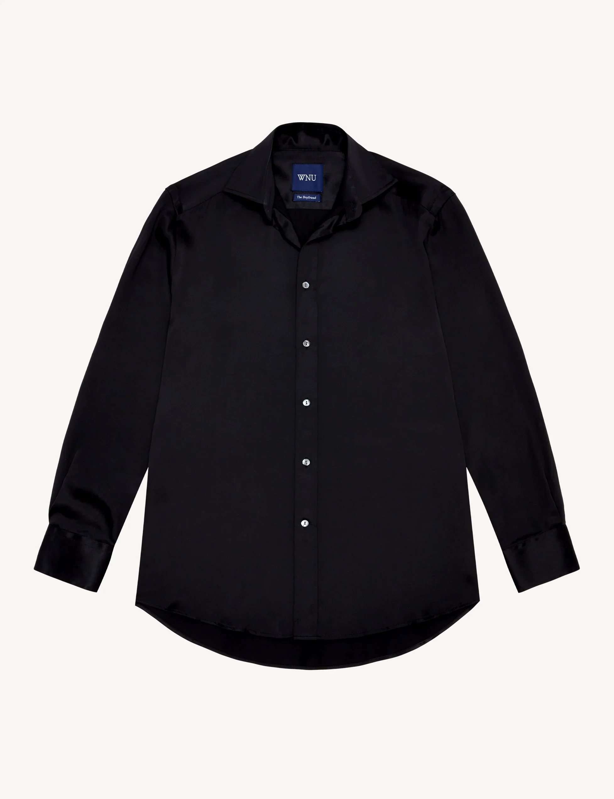 The Boyfriend: Silk Satin, Onyx - Image 3