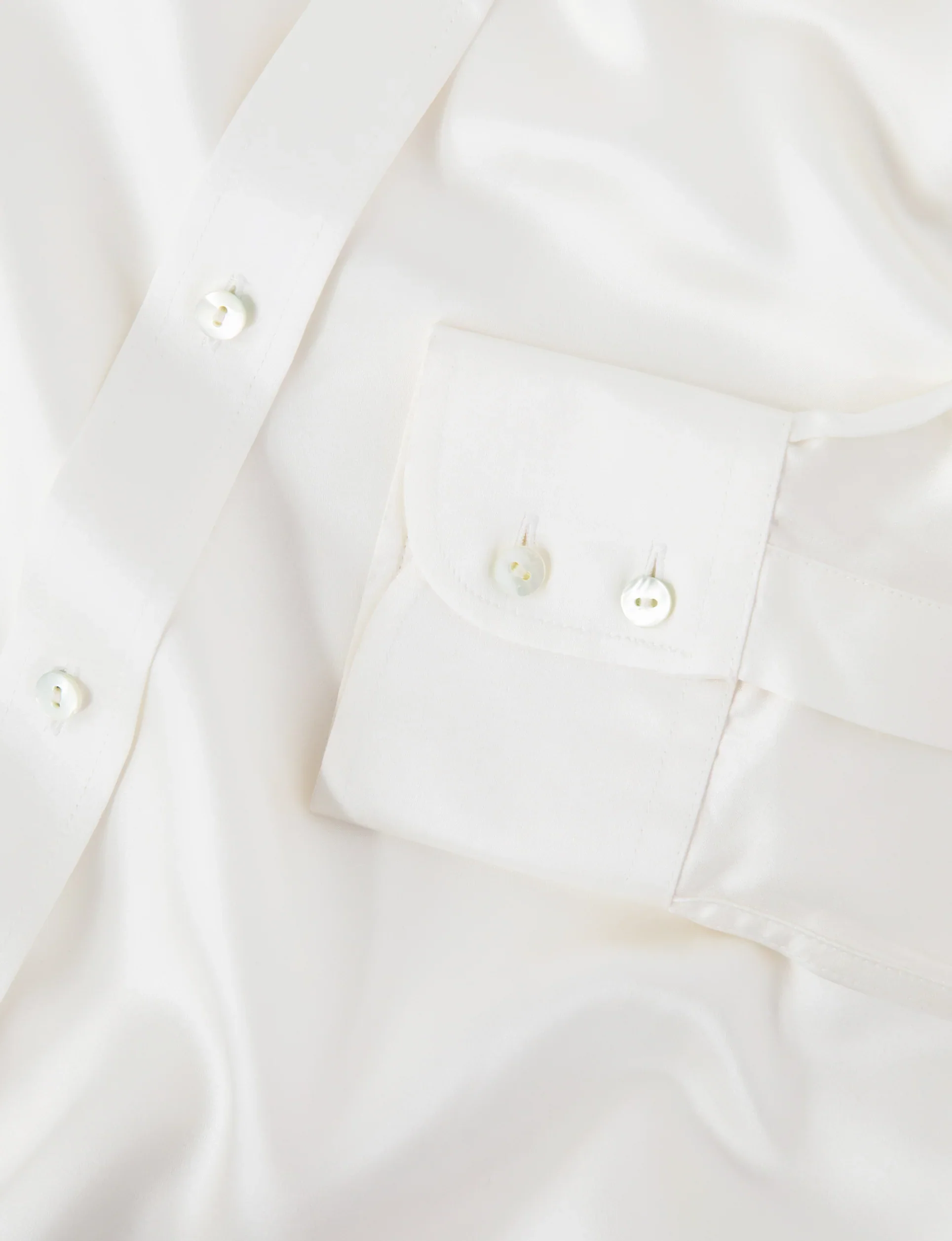 The Boyfriend: Silk Satin, Pearl - Image 4