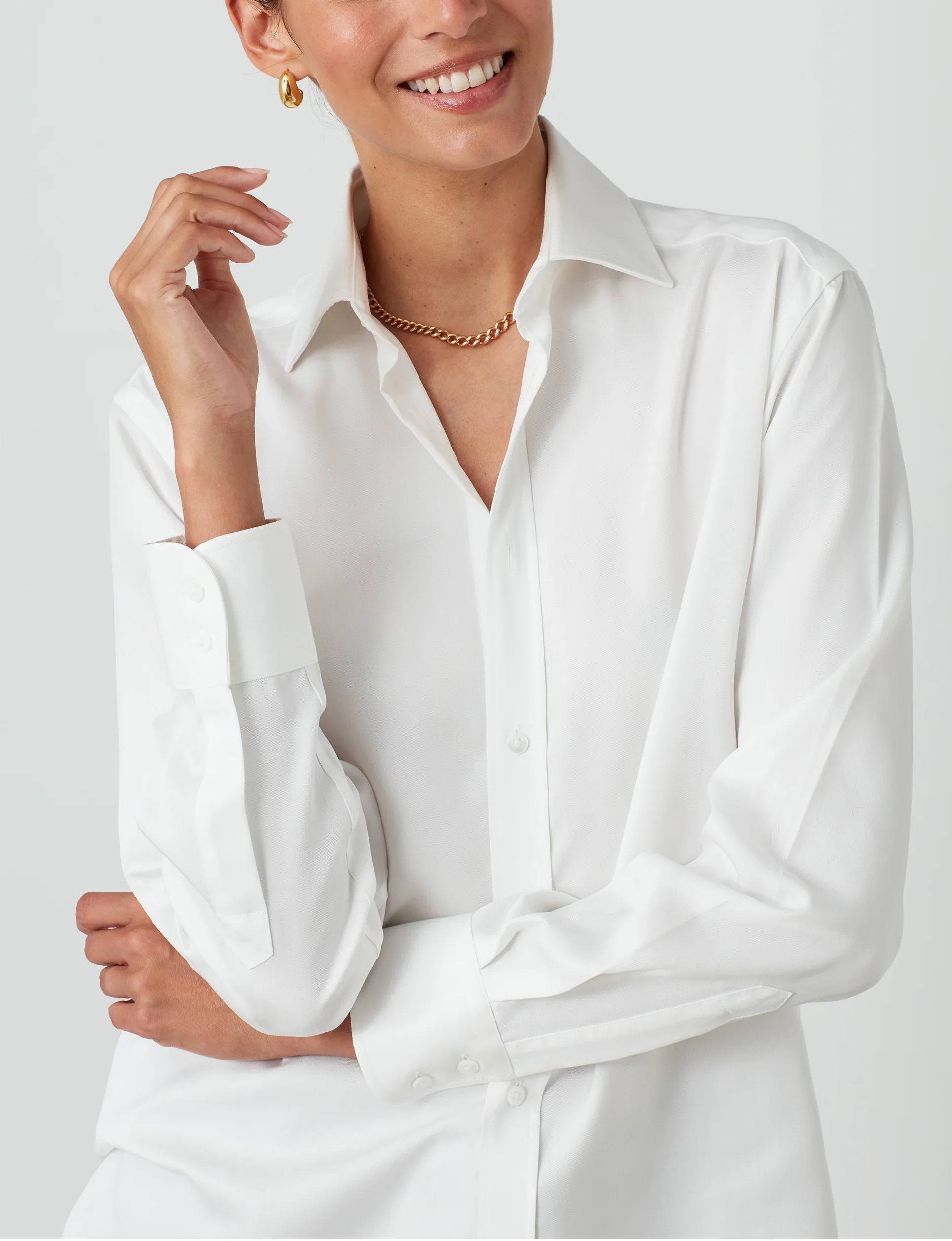 The Boyfriend: TENCEL™ Lyocell, Off-White - Image 6