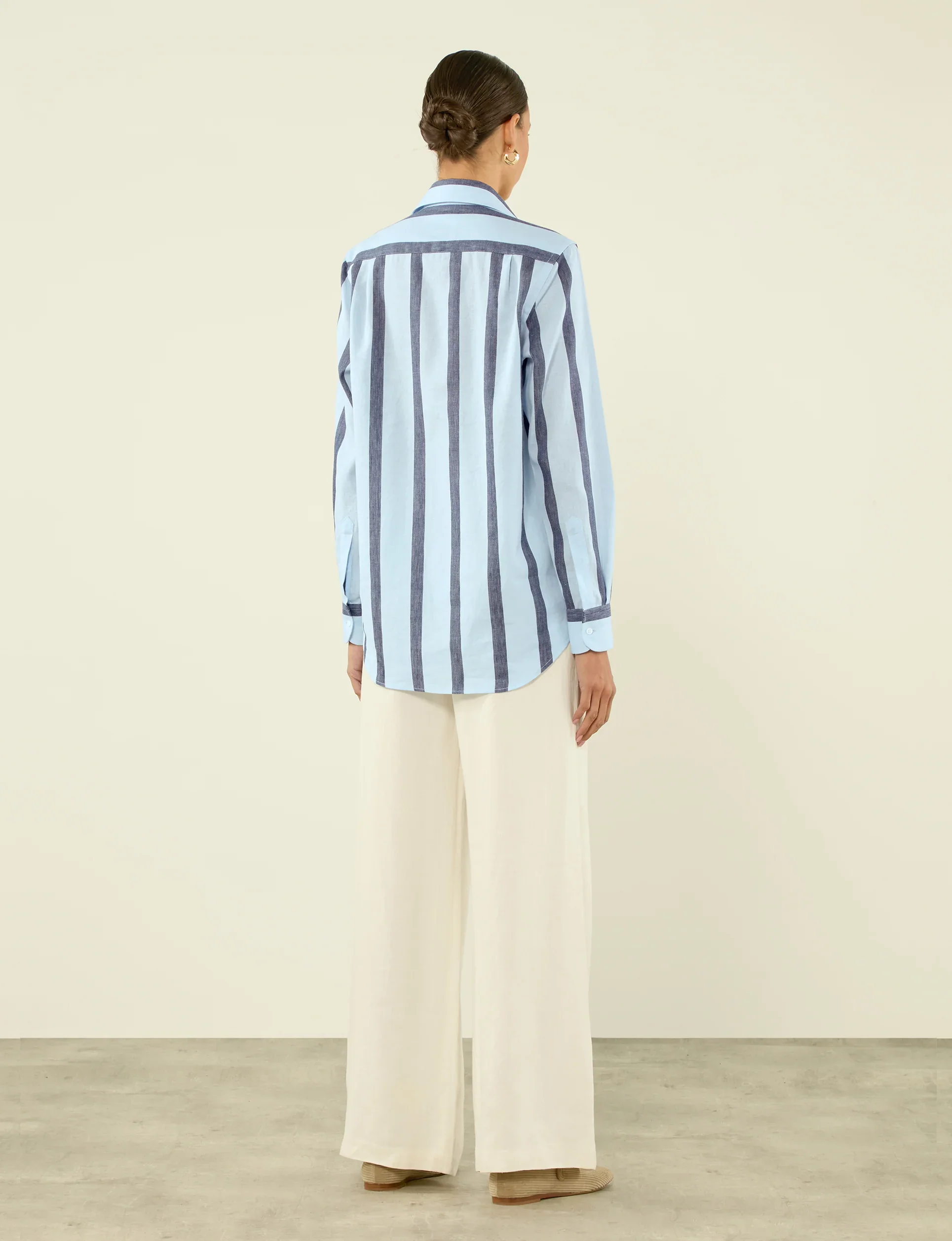 The Boyfriend: Weave, Blue and Navy Stripe - Image 6
