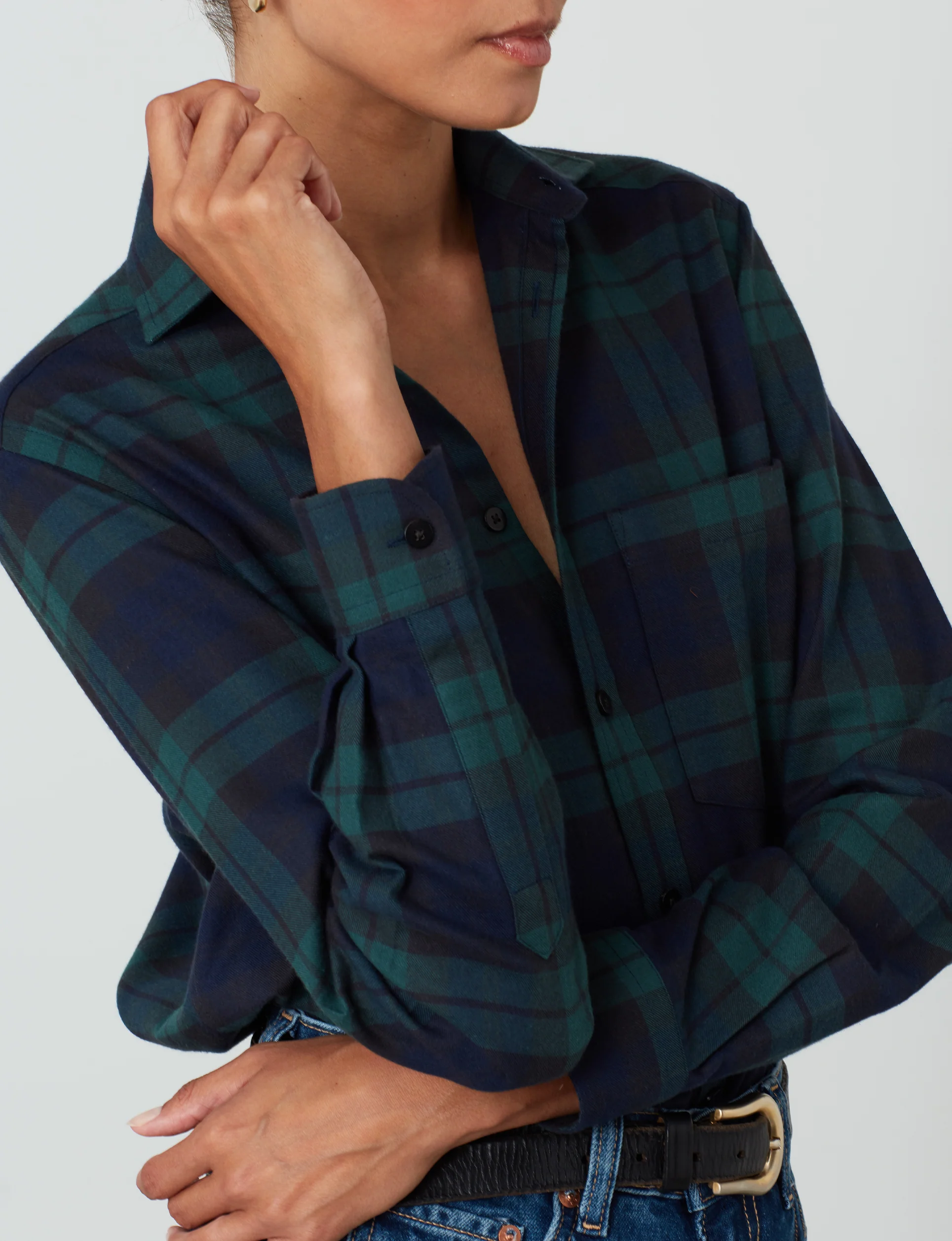 The Classic: Fine Brushed, Heritage Green Plaid - Image 5