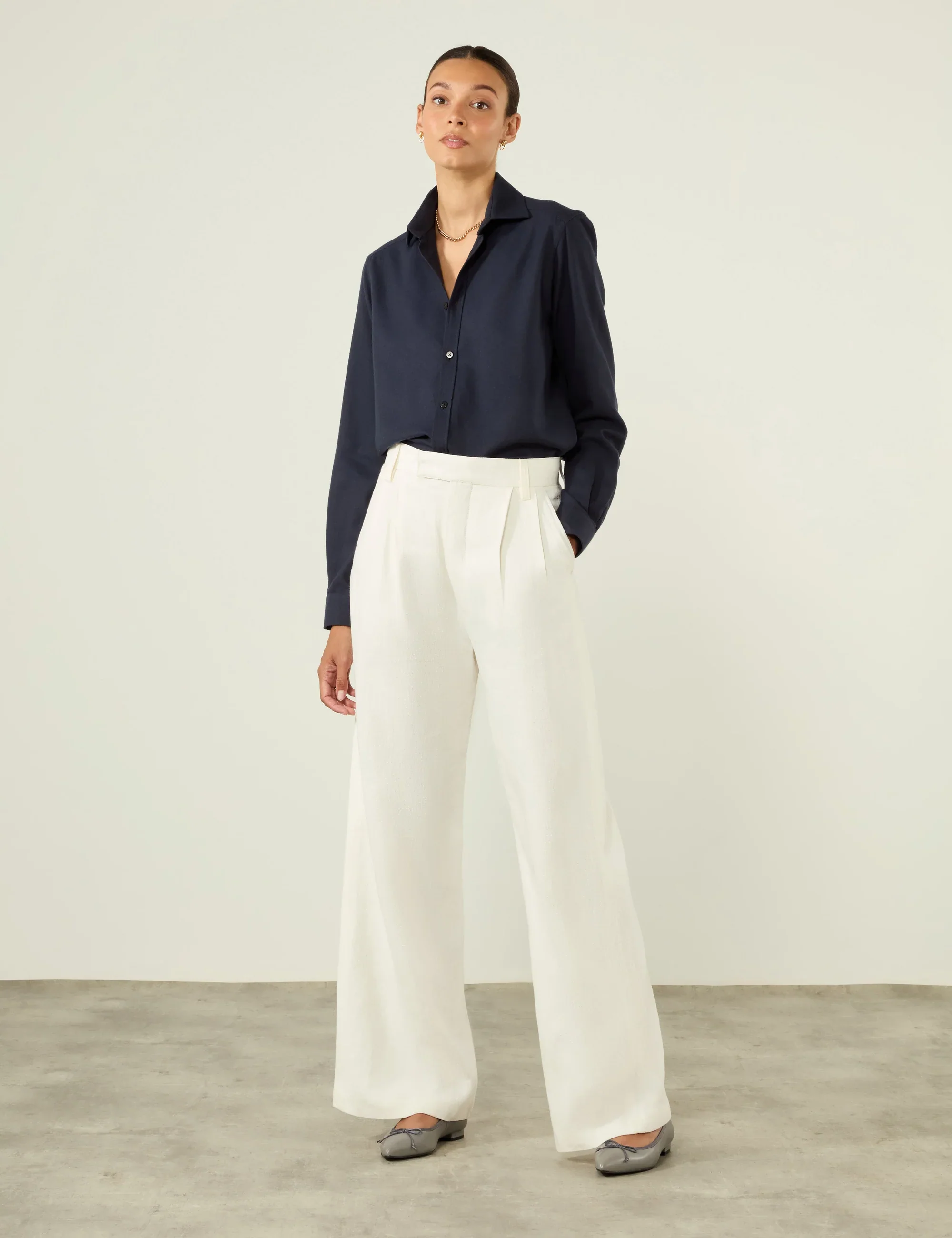 The Classic: Fine Brushed, Navy Blue - Image 4