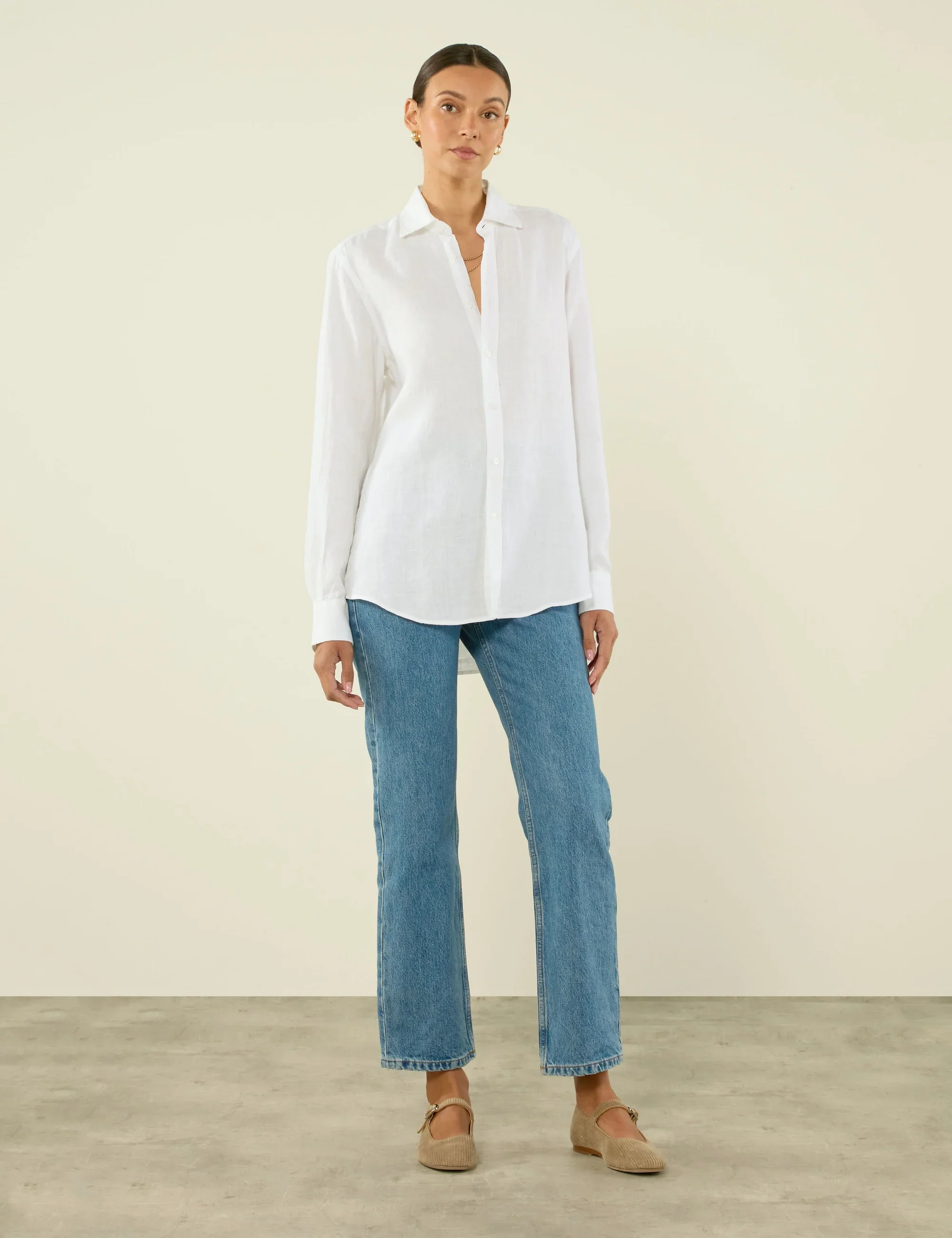 The Boyfriend: Linen, White - Image 4