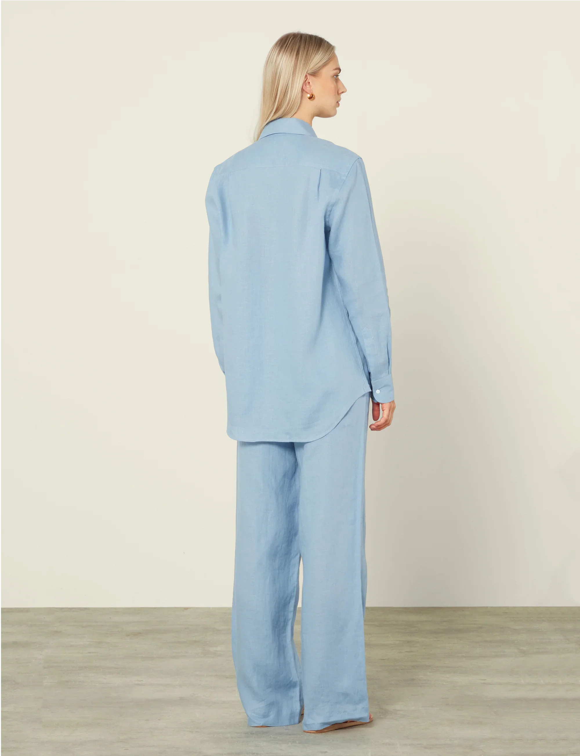 The Palazzo: Linen, Storm Blue - Image 6