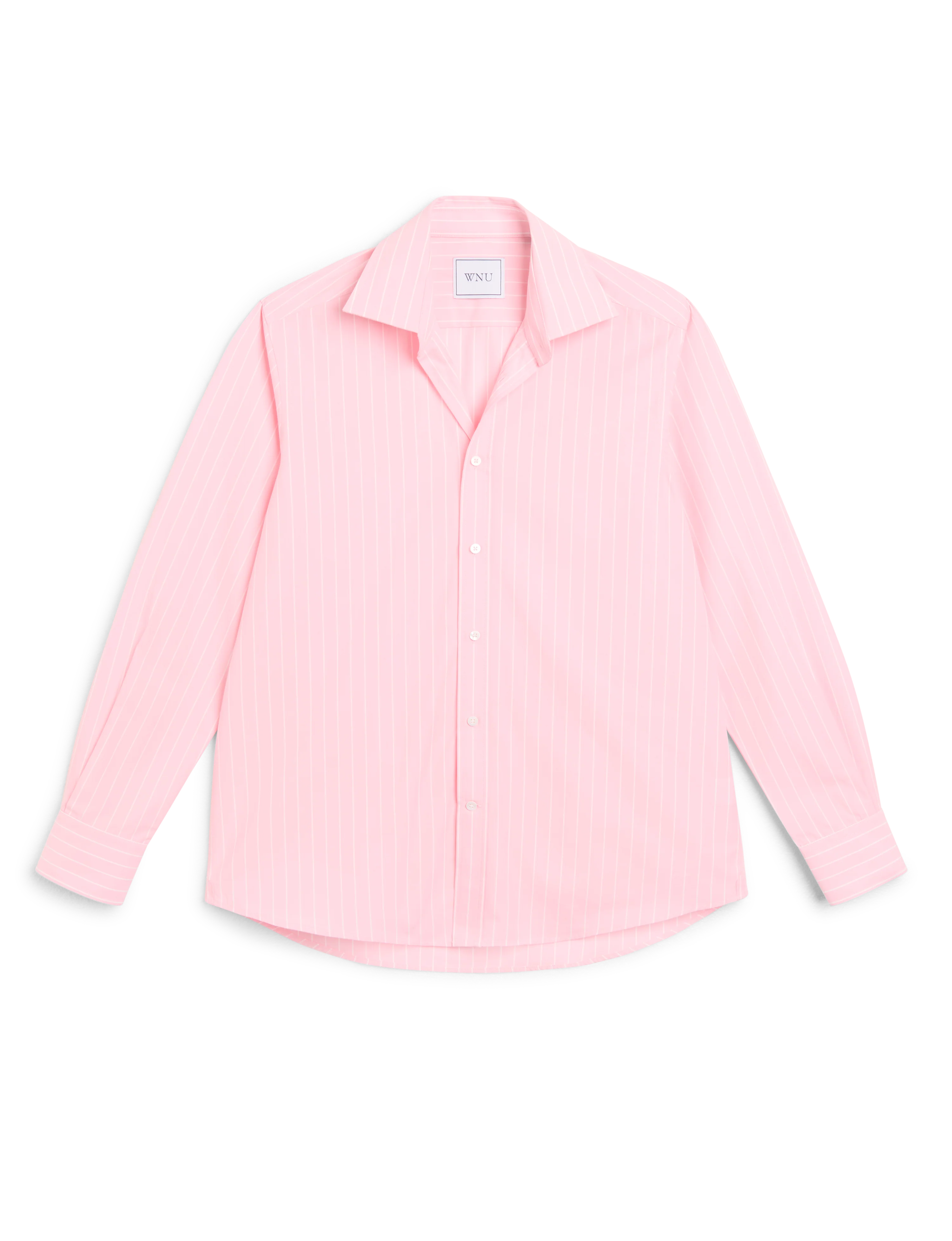 The Boyfriend: Fine Poplin, Light Pink Stripe - Image 3