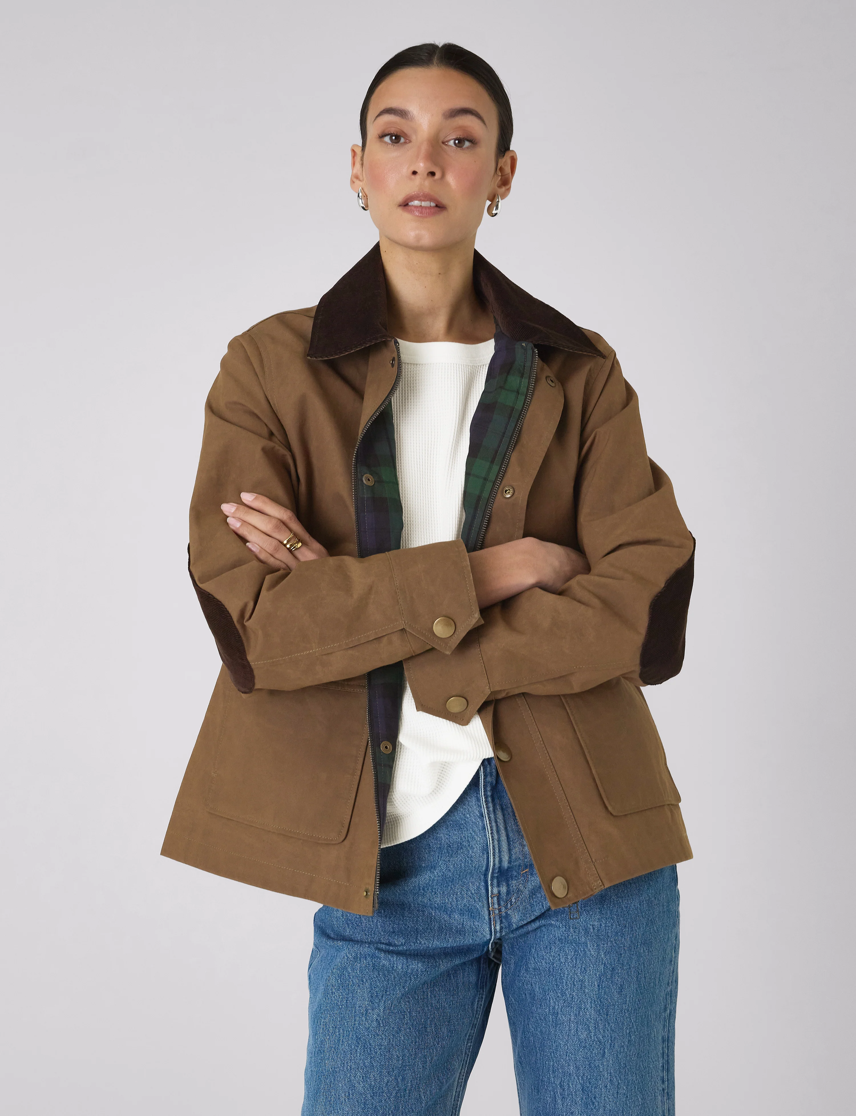 Kent Jacket: Waxed Cotton, Chocolate - Image 3